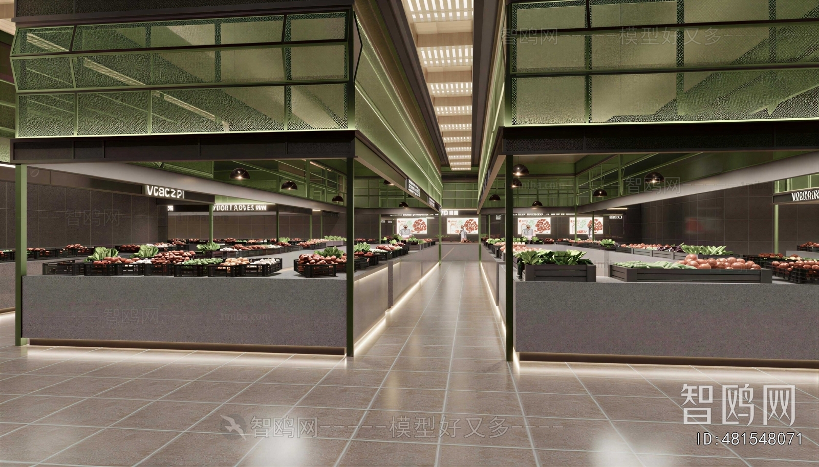Industrial Style Supermarket