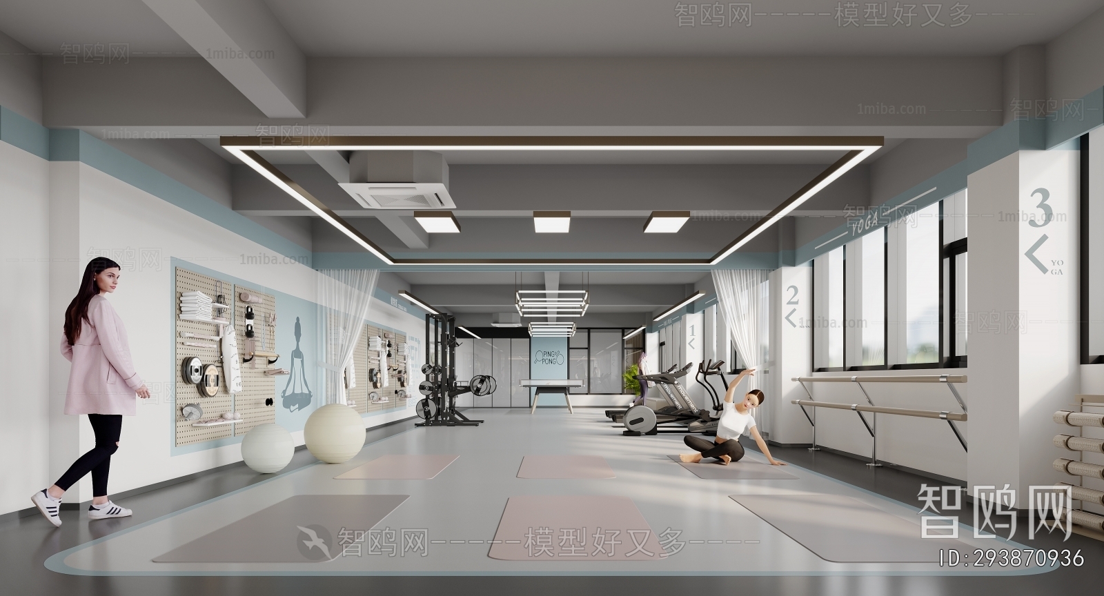 Modern Yoga Room