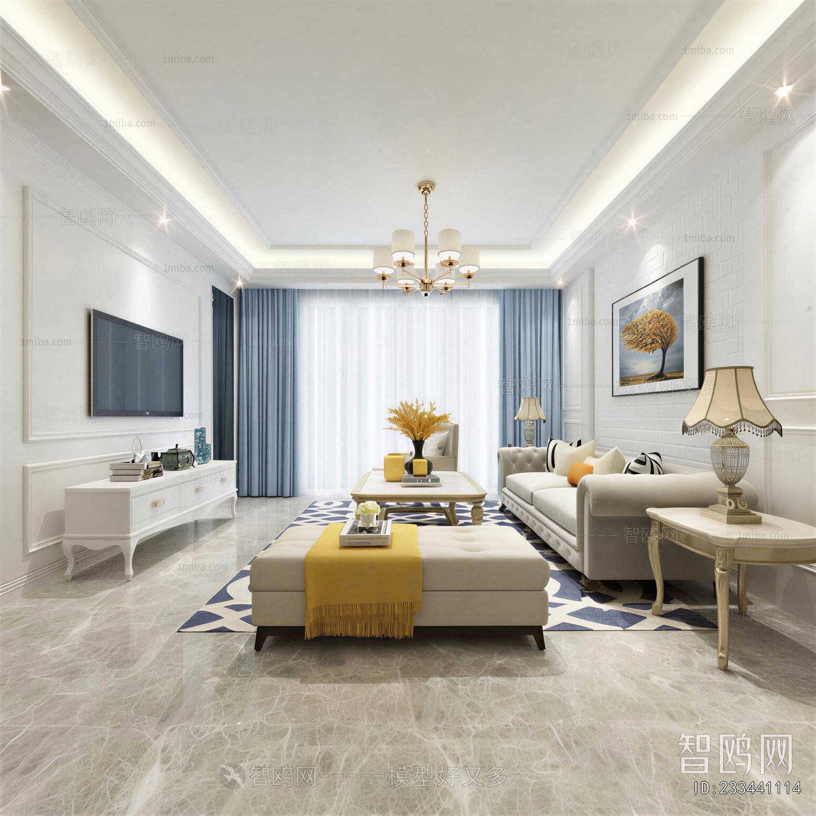 American Style A Living Room