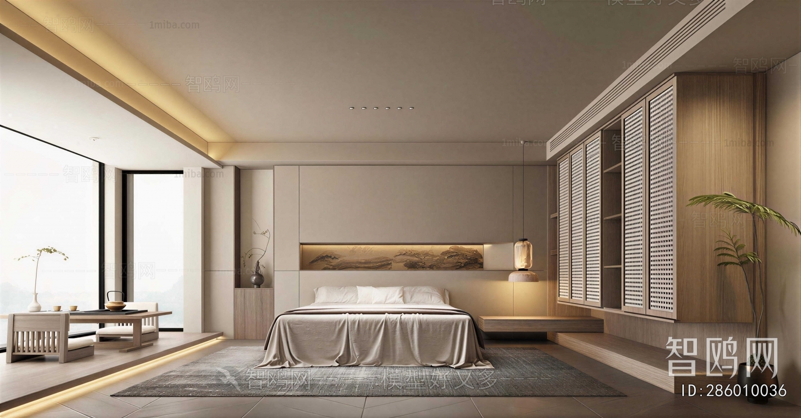 New Chinese Style Bedroom