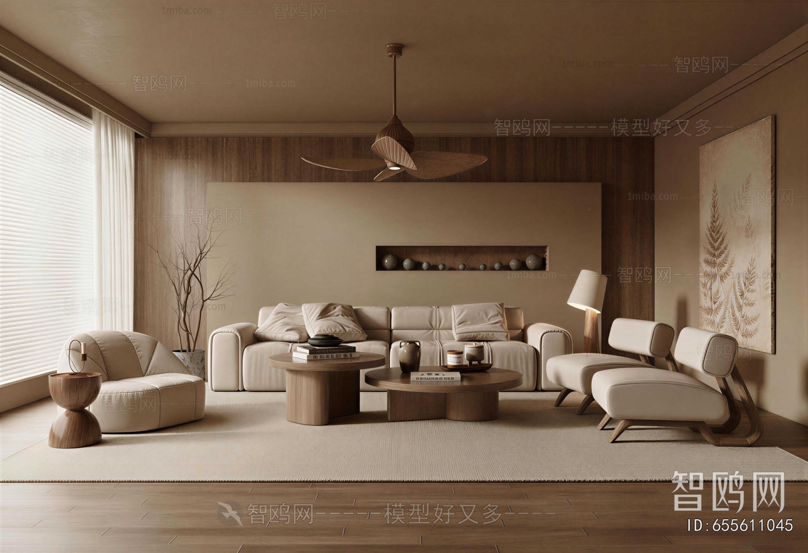 Wabi-sabi Style A Living Room