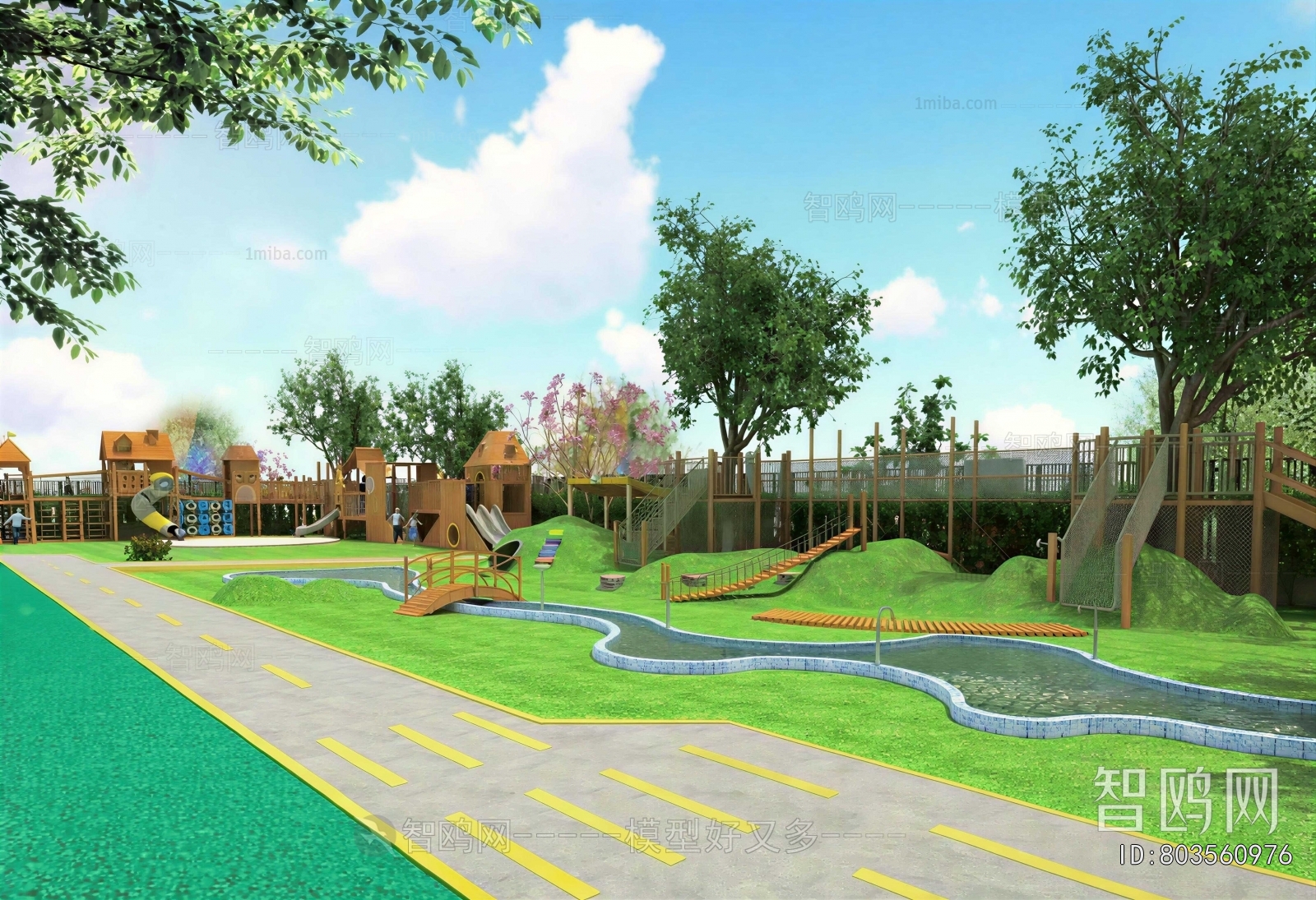 Modern Outdoor Space In Kindergarten