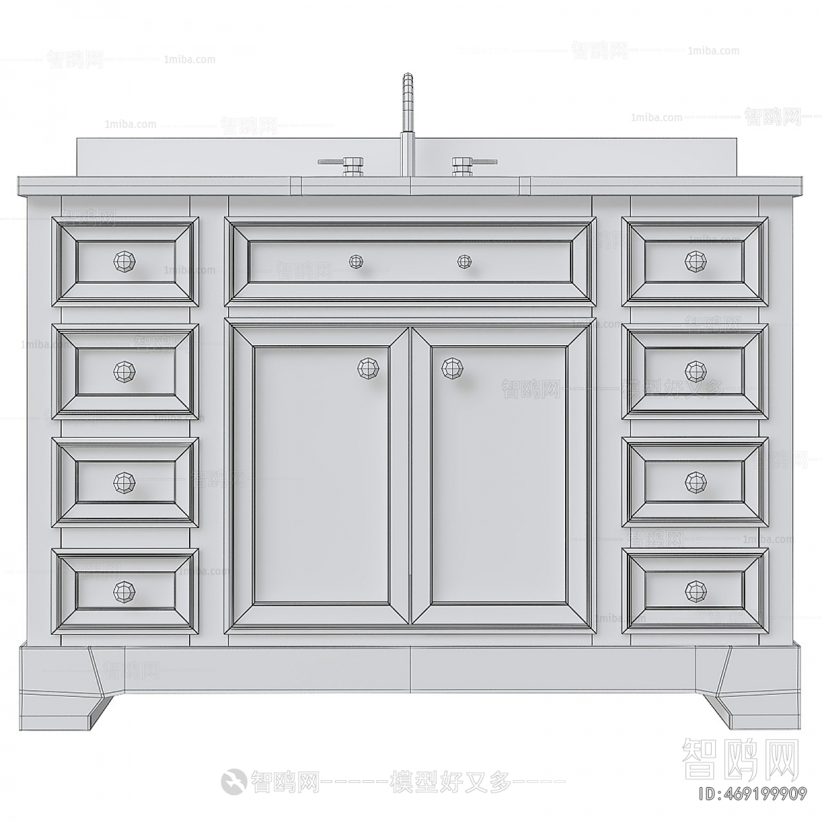 European Style Bathroom Cabinet