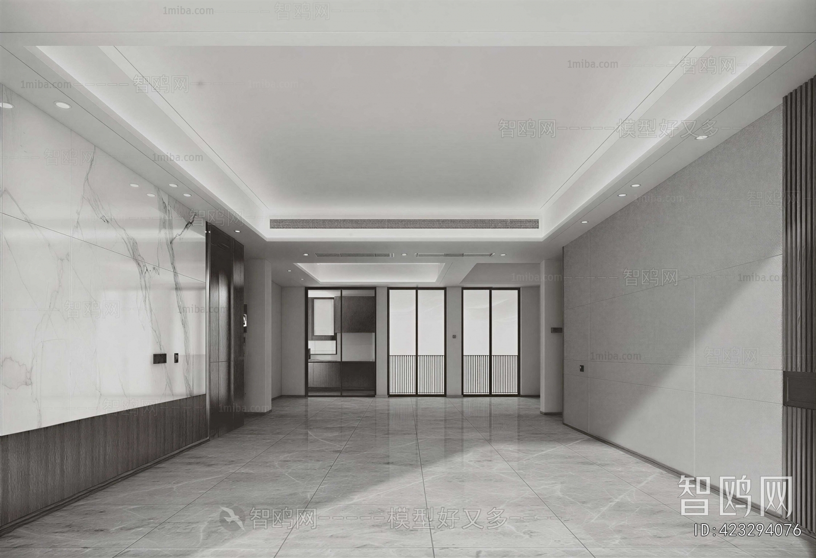 Modern Office Reception Desk