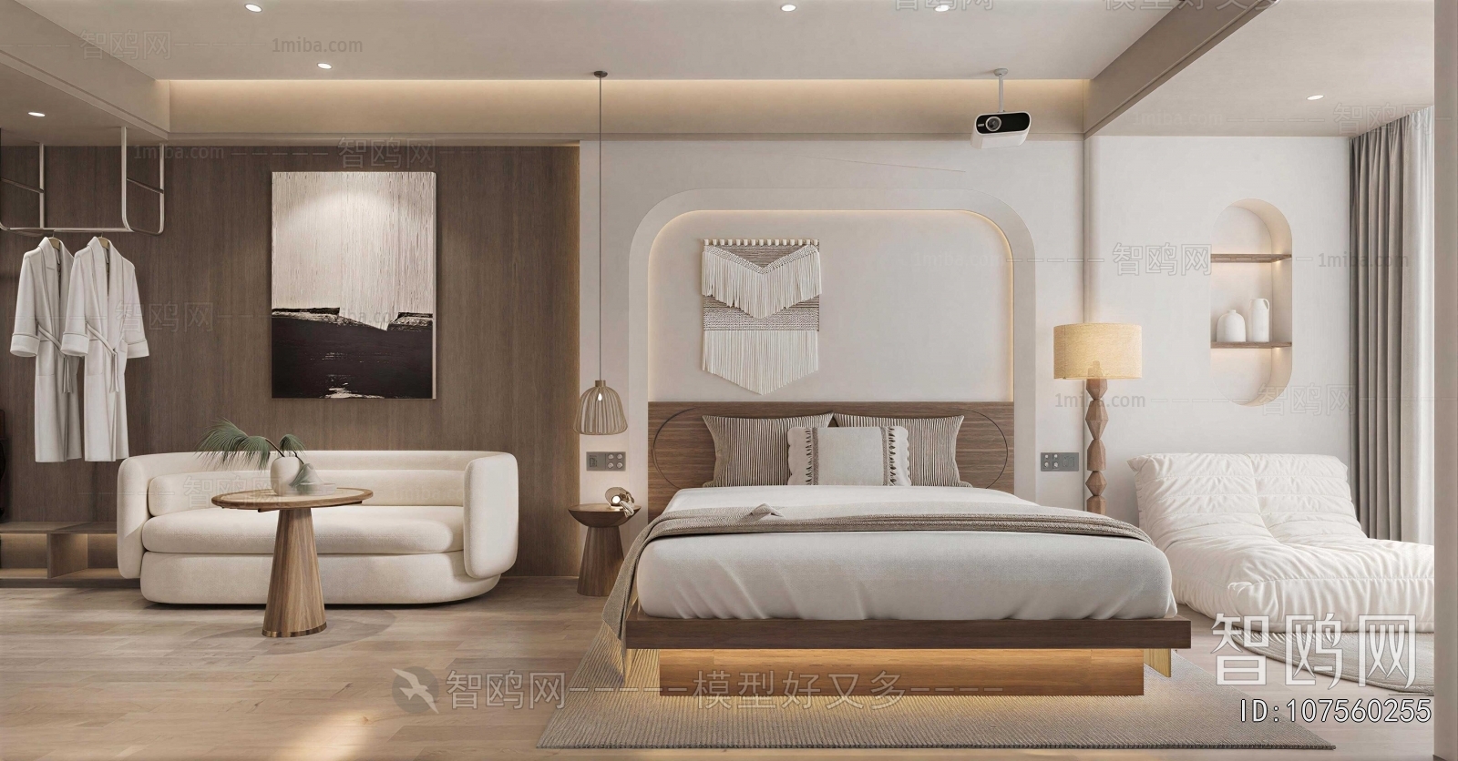 Wabi-sabi Style Bedroom