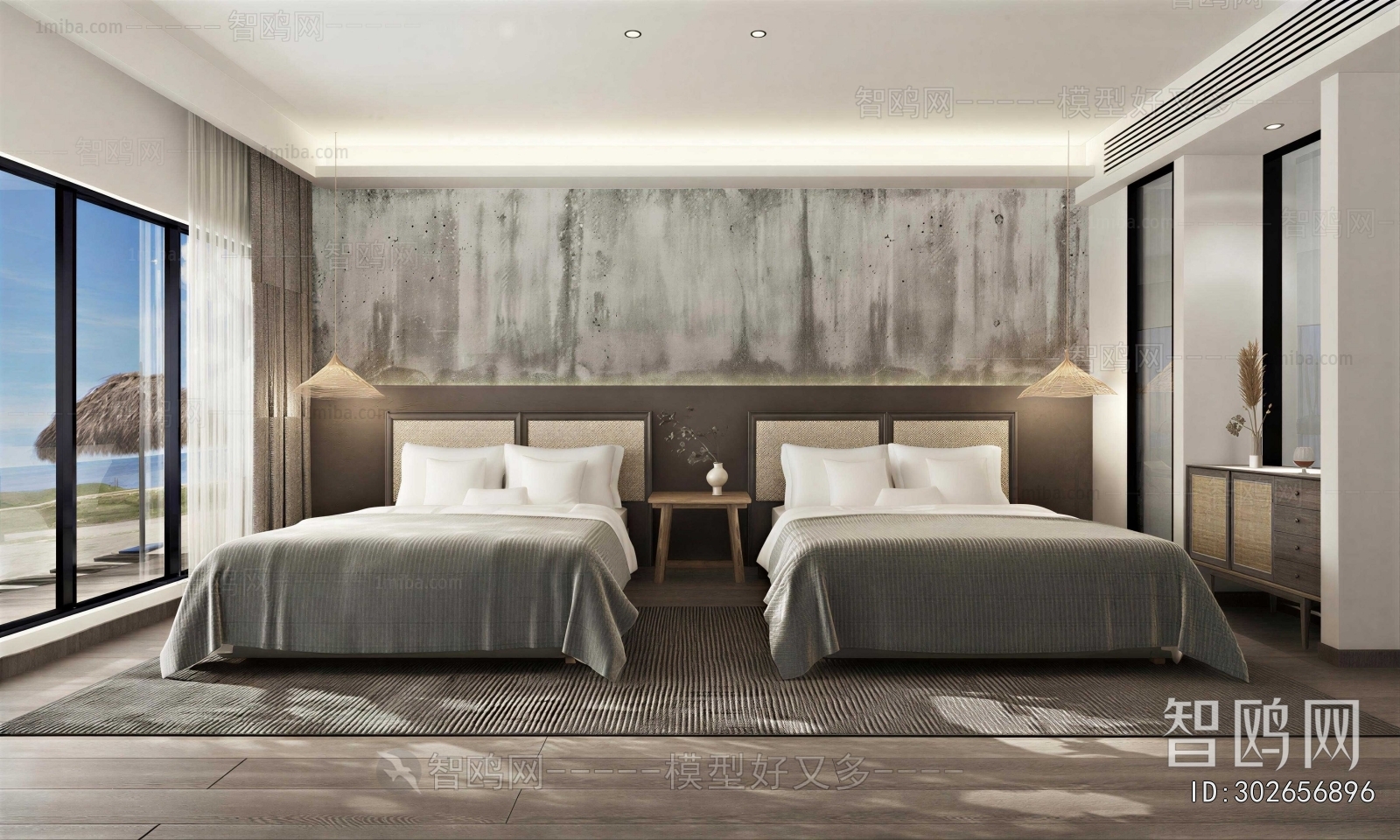 Modern Guest Room