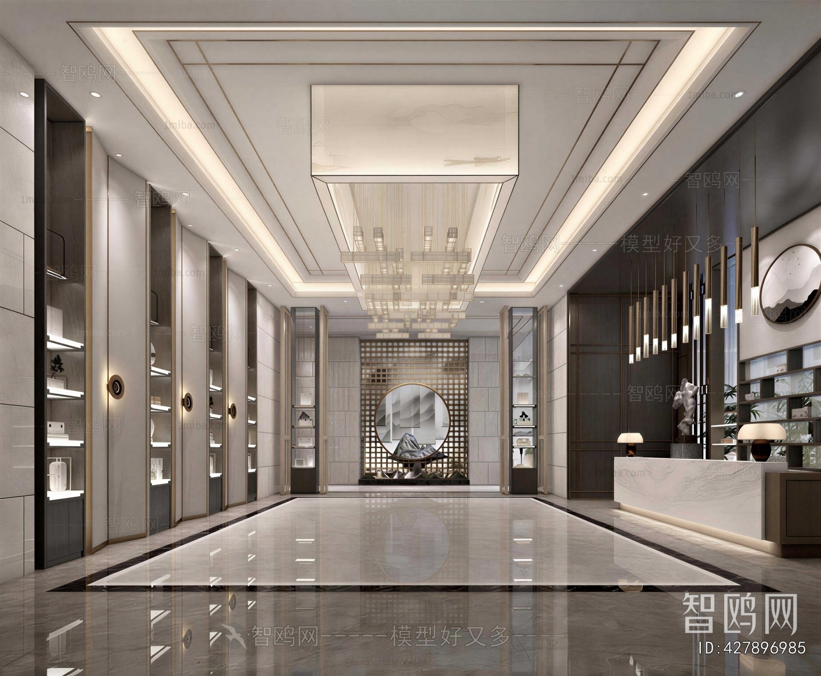 New Chinese Style Lobby Hall