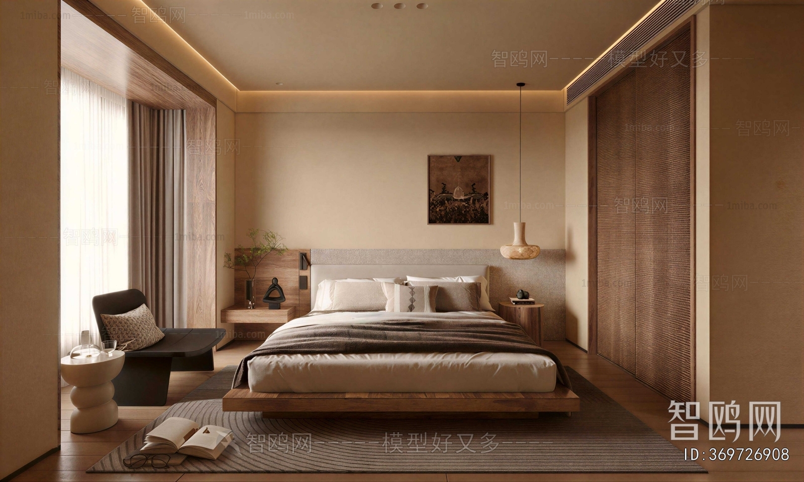 Wabi-sabi Style Bedroom
