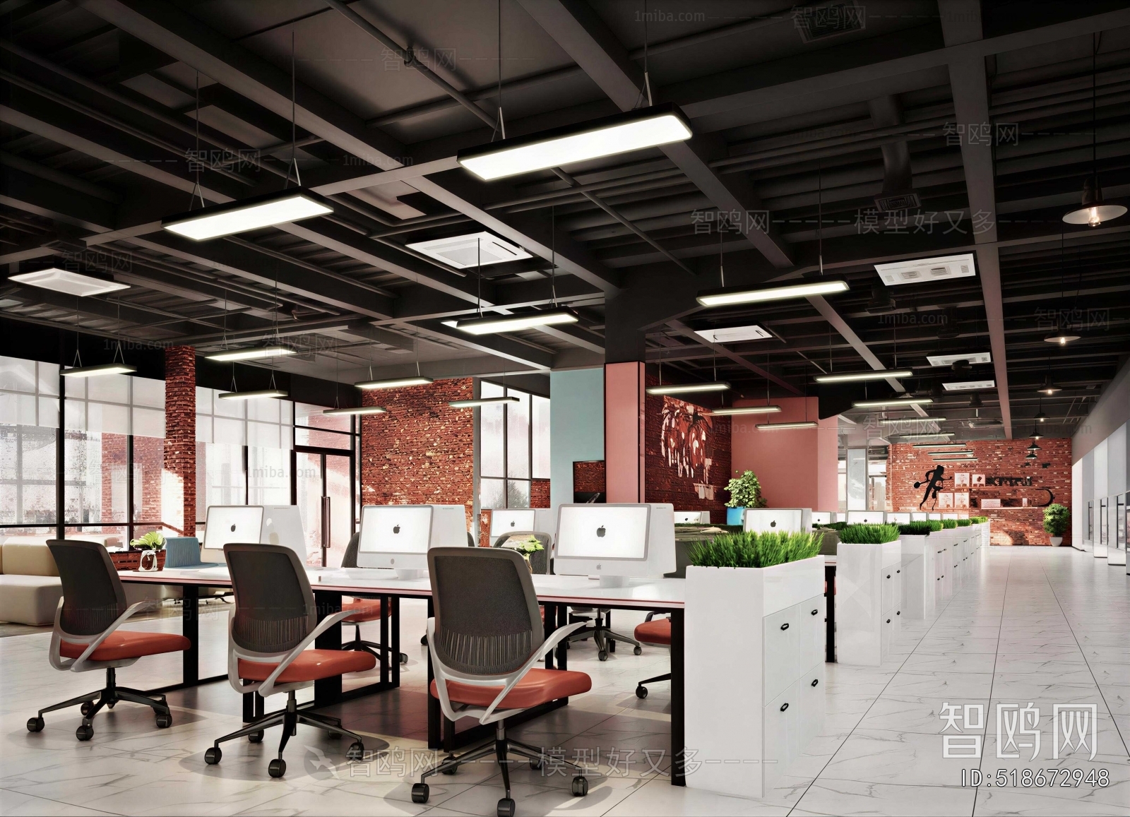 Industrial Style Staff Area