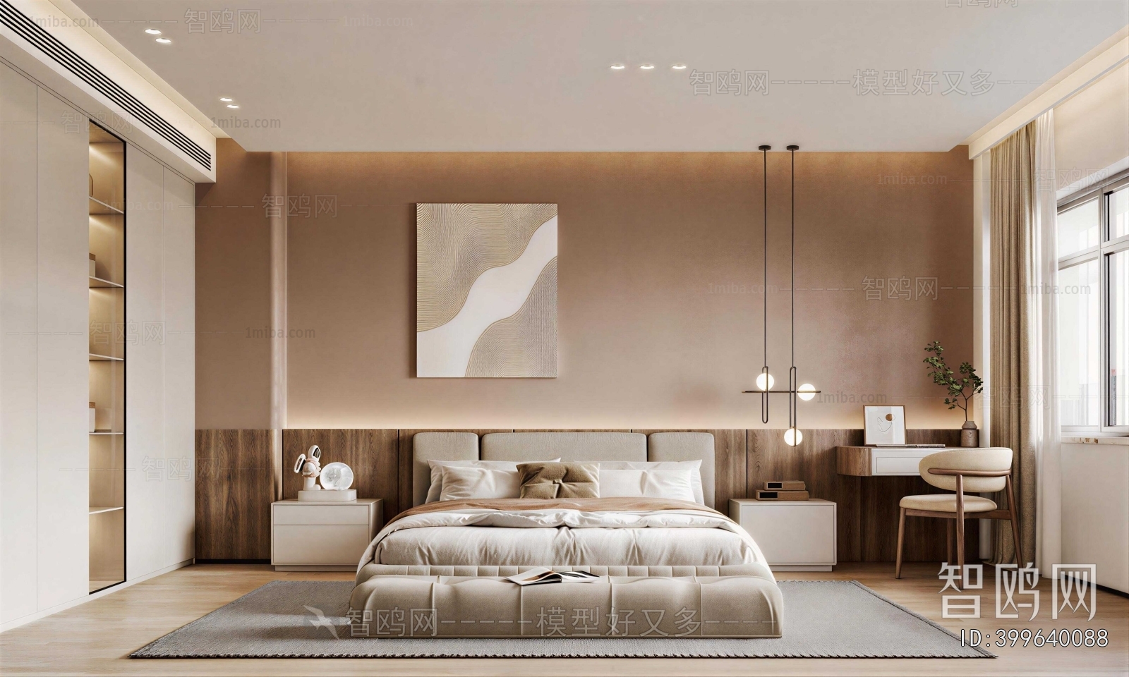 Wabi-sabi Style Bedroom