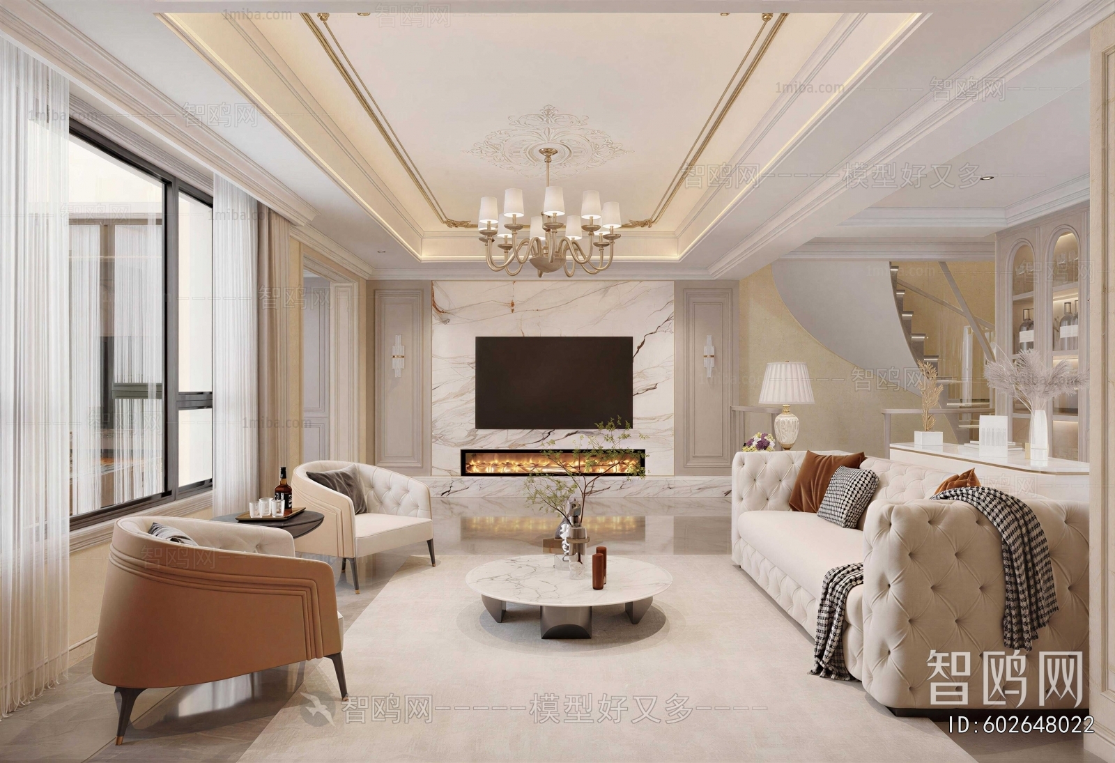 American Style A Living Room