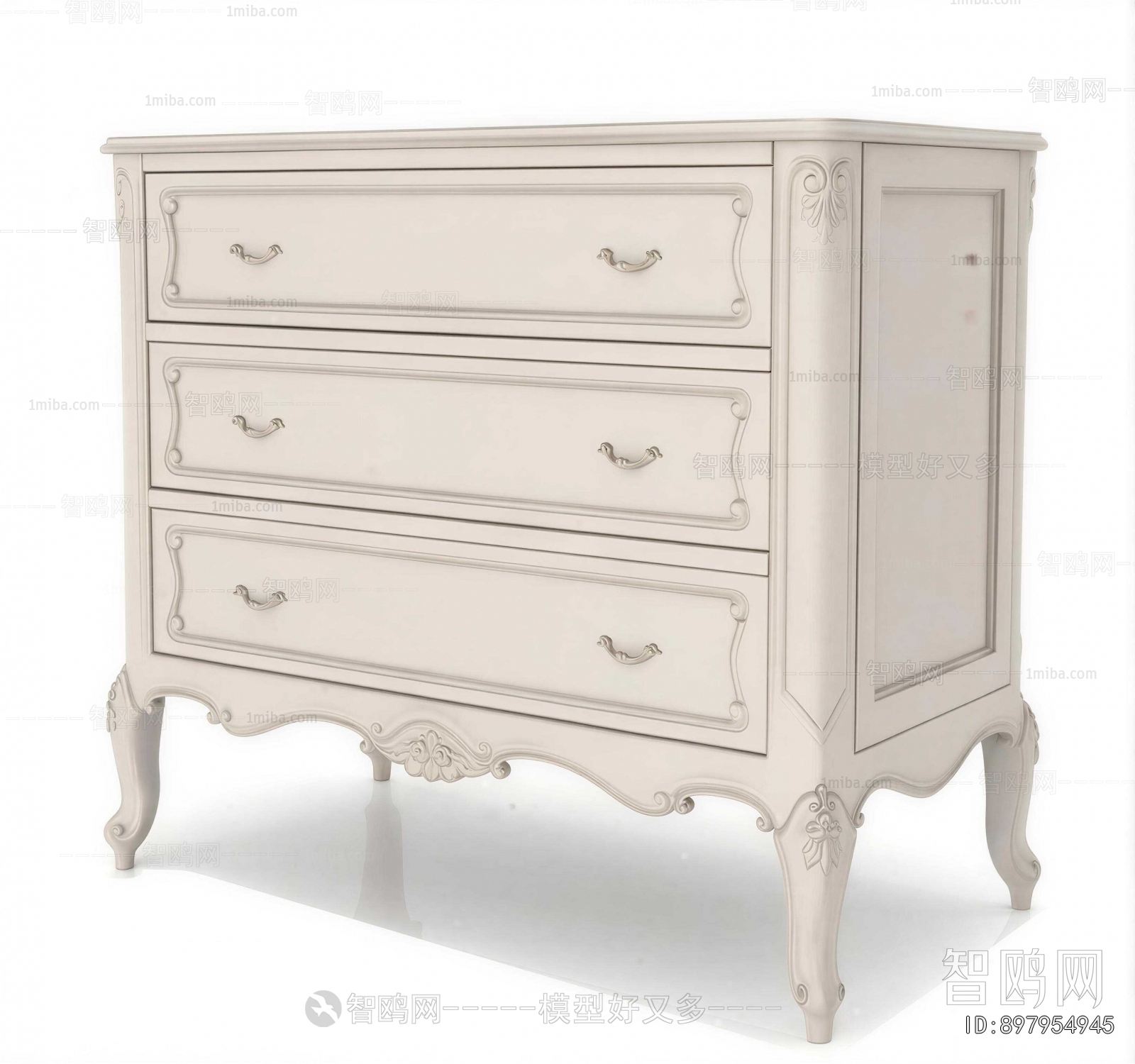 French Style Side Cabinet