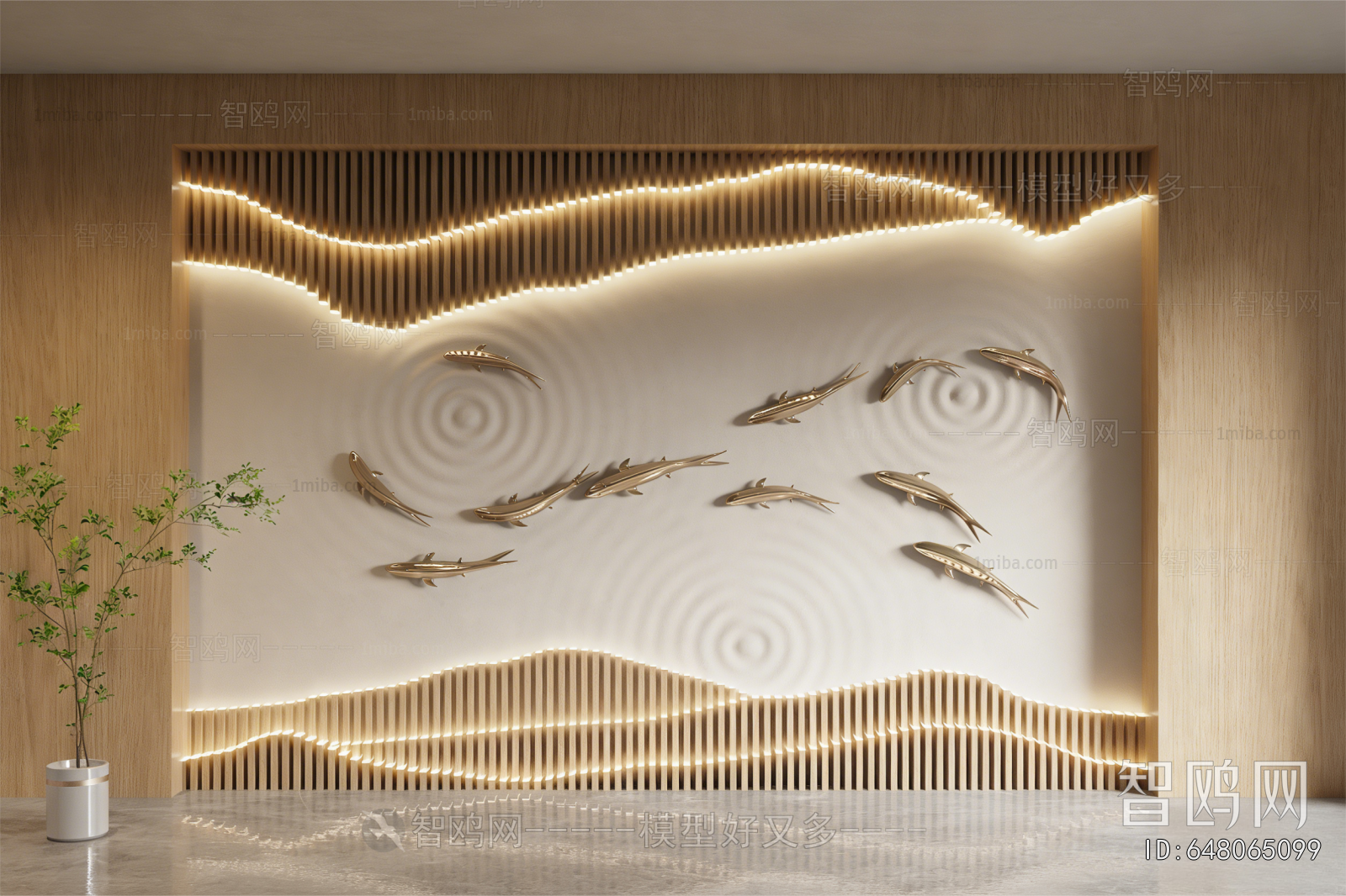New Chinese Style TV Wall