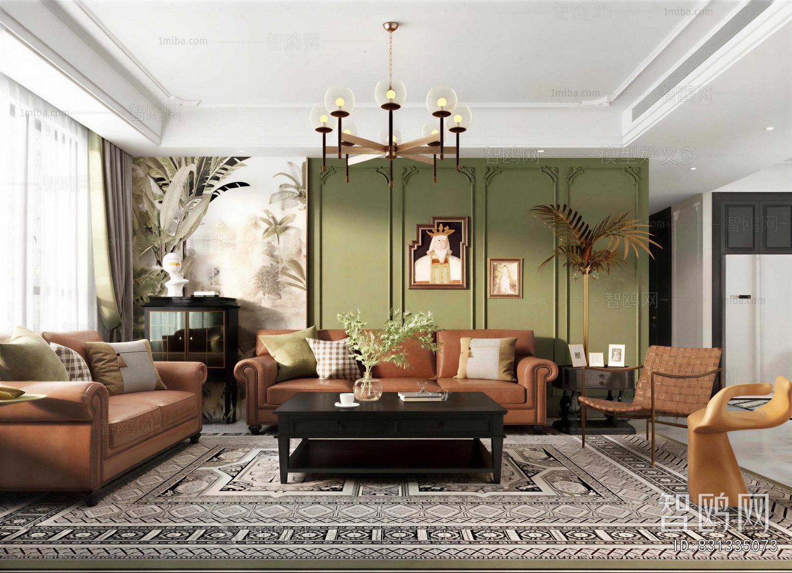 American Style A Living Room