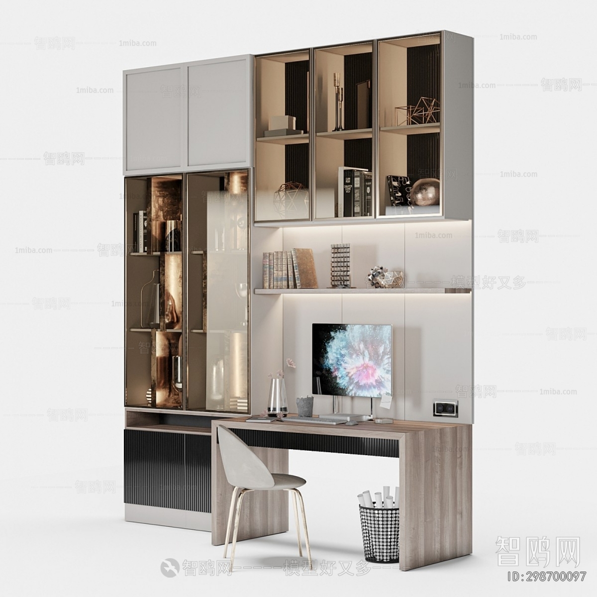 Nordic Style Computer Desk And Chair