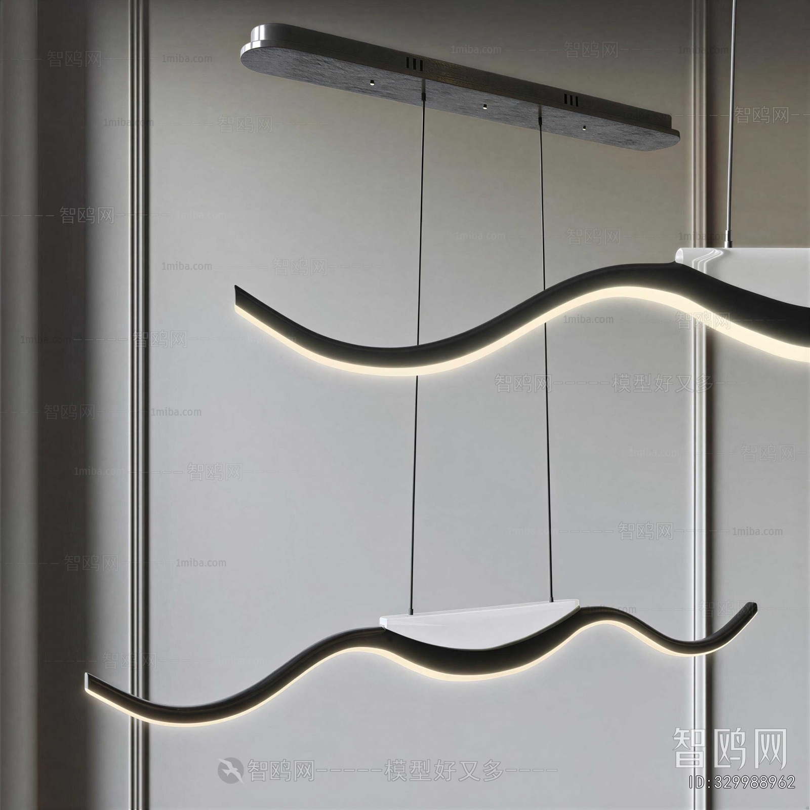 Modern Long Chandelier