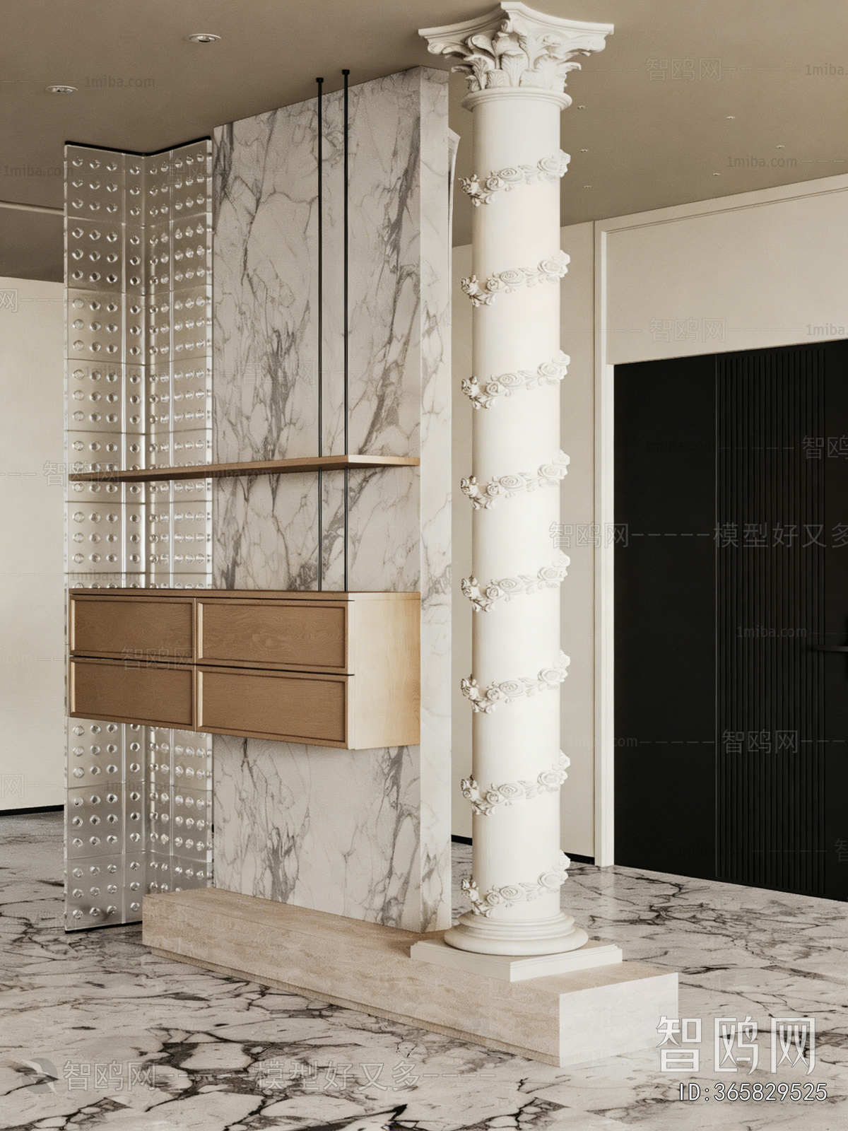 French Style Hallway