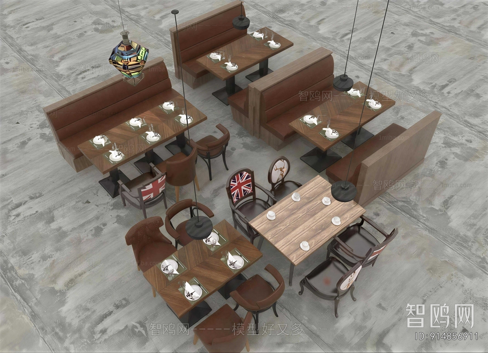 Industrial Style Dining Table And Chairs