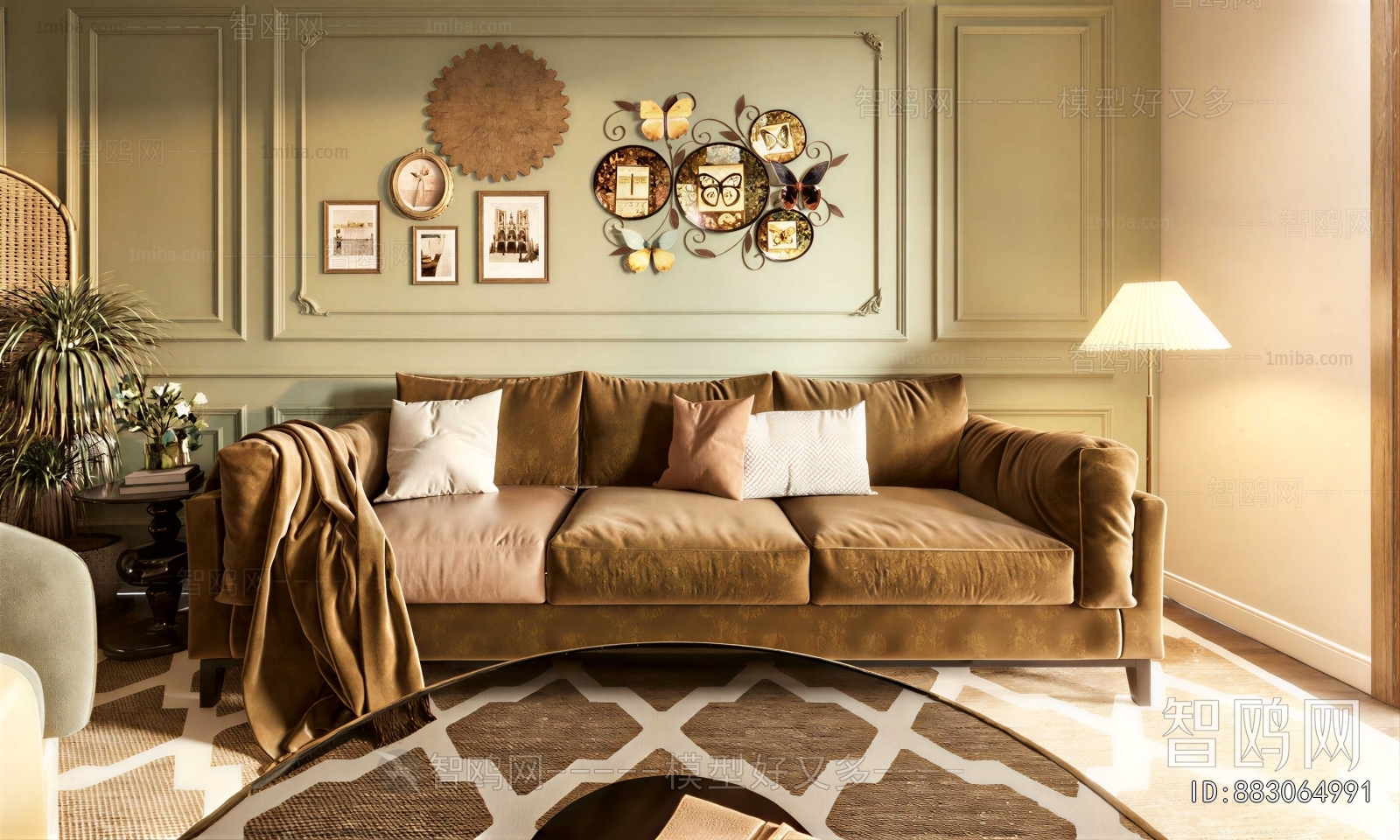 Modern Three-seat Sofa