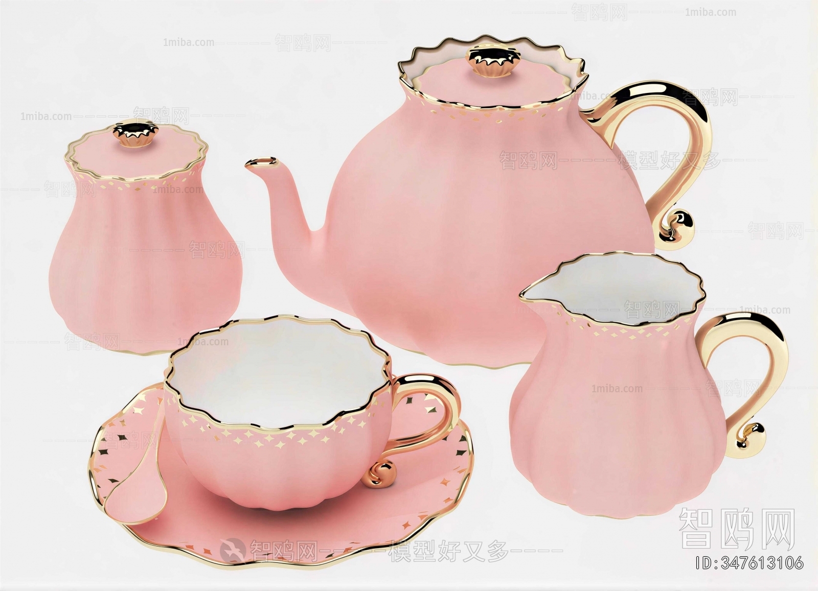 Simple European Style Tea Set