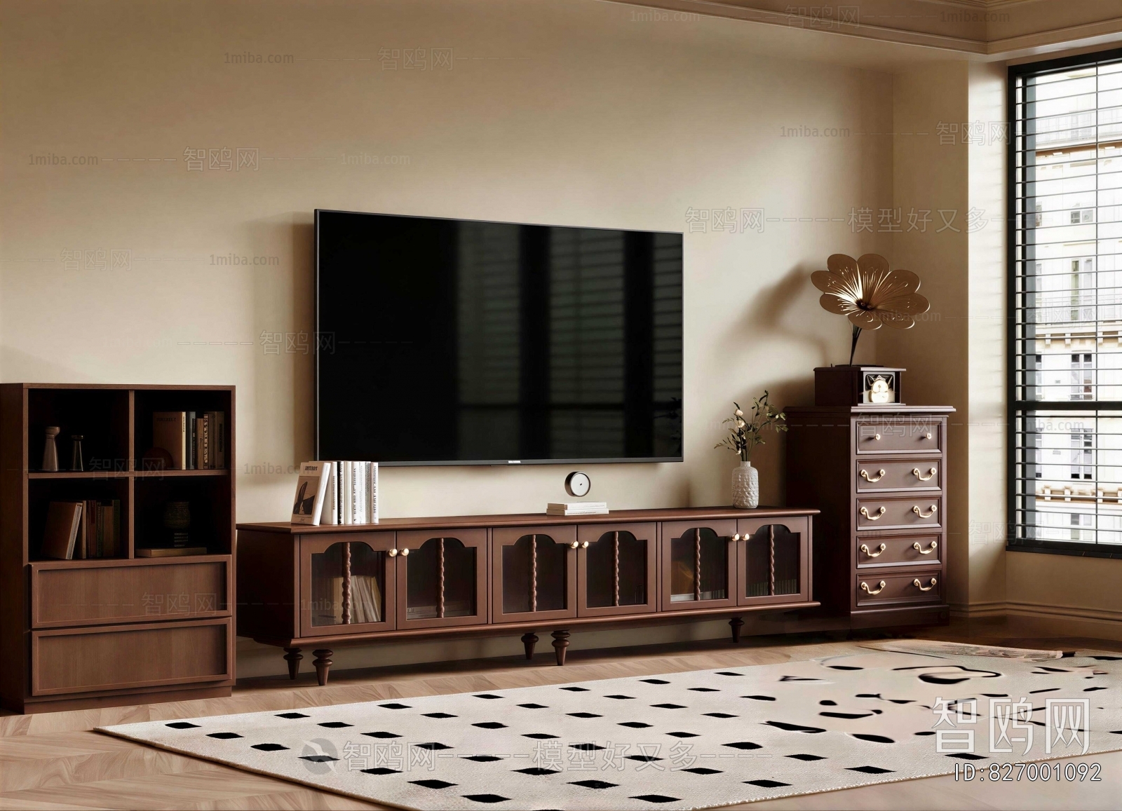 French Style TV Cabinet