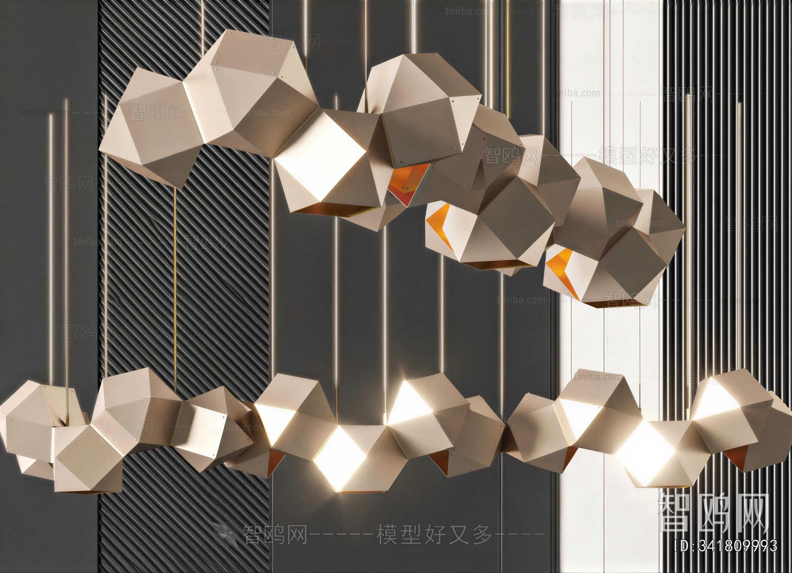 Modern Long Chandelier