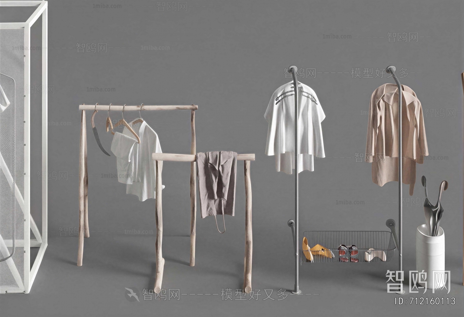 Industrial Style Coat Hanger