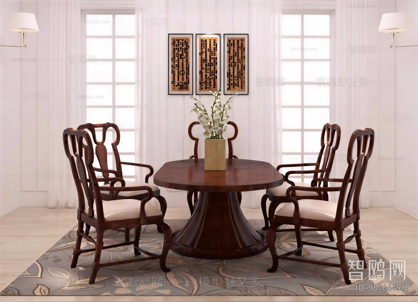 New Classical Style Dining Table And Chairs