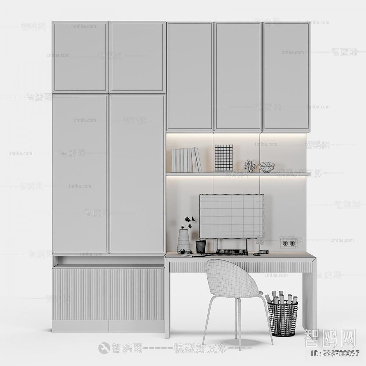 Nordic Style Computer Desk And Chair