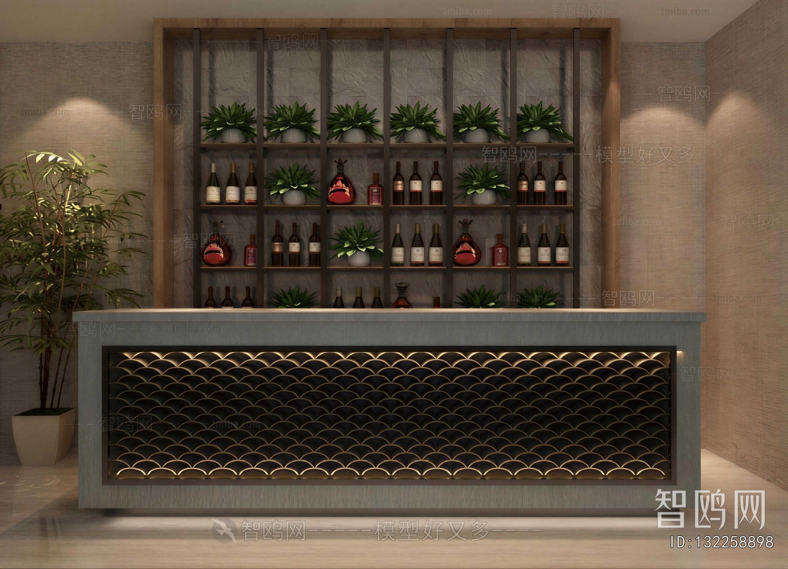 New Chinese Style Reception Desk