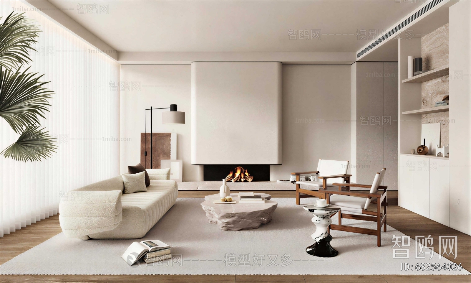 Wabi-sabi Style A Living Room