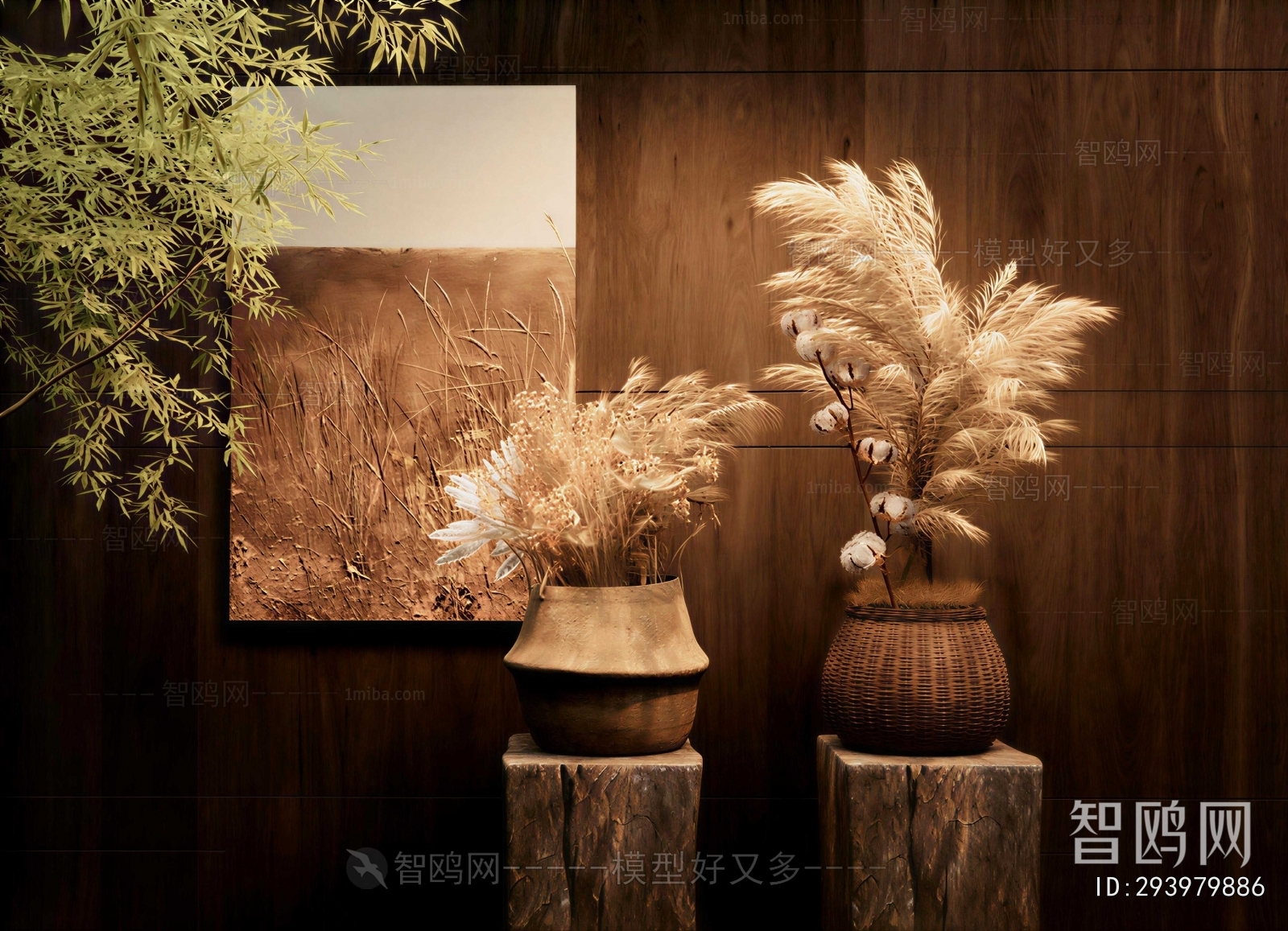 Wabi-sabi Style Dried Branch