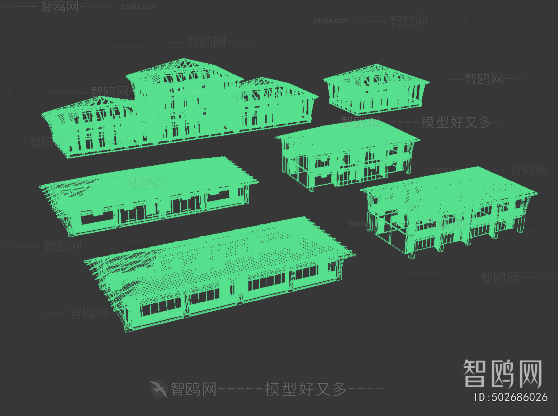 New Chinese Style Appearance Of Commercial Building