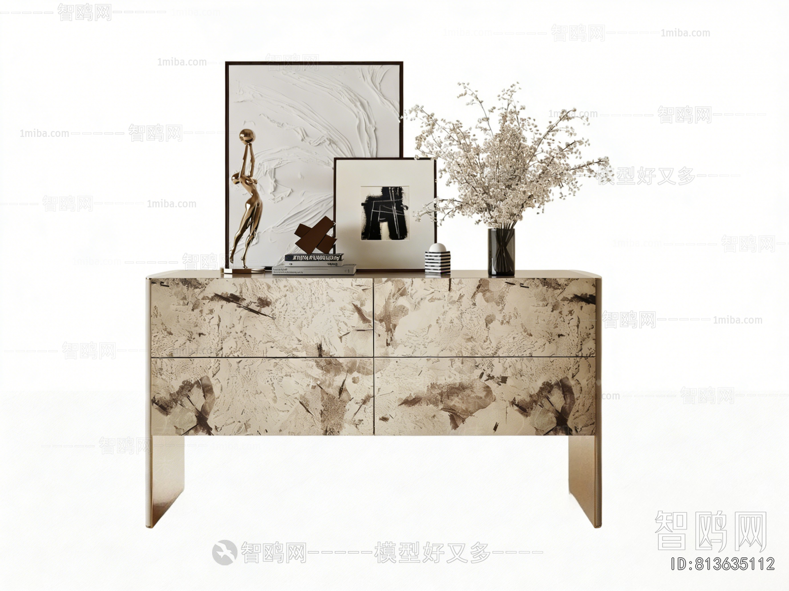 French Style Entrance Cabinet