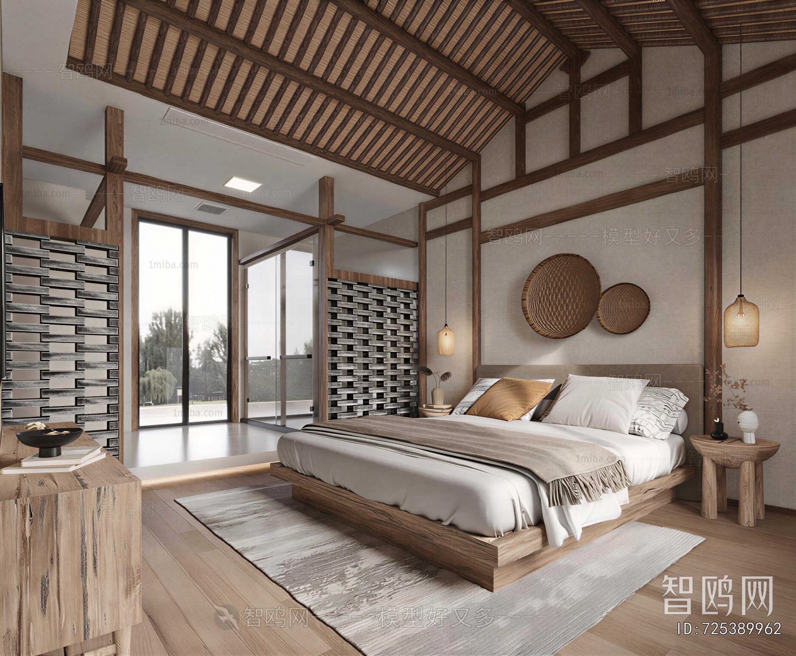 Wabi-sabi Style Bedroom