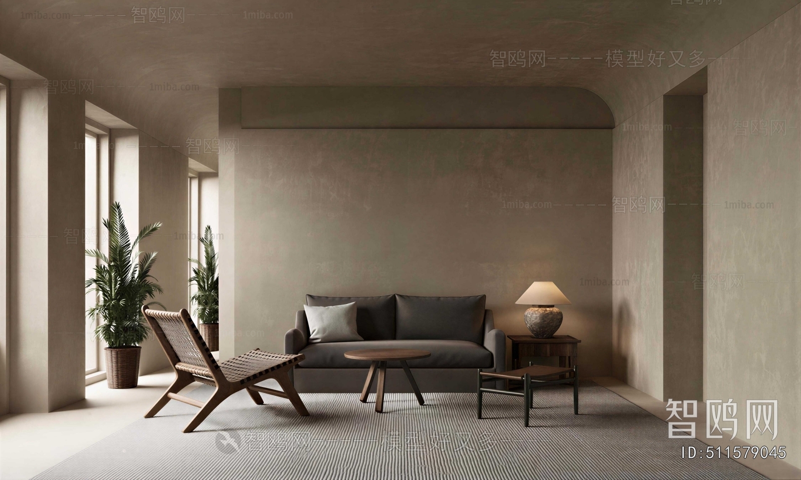 Wabi-sabi Style A Living Room