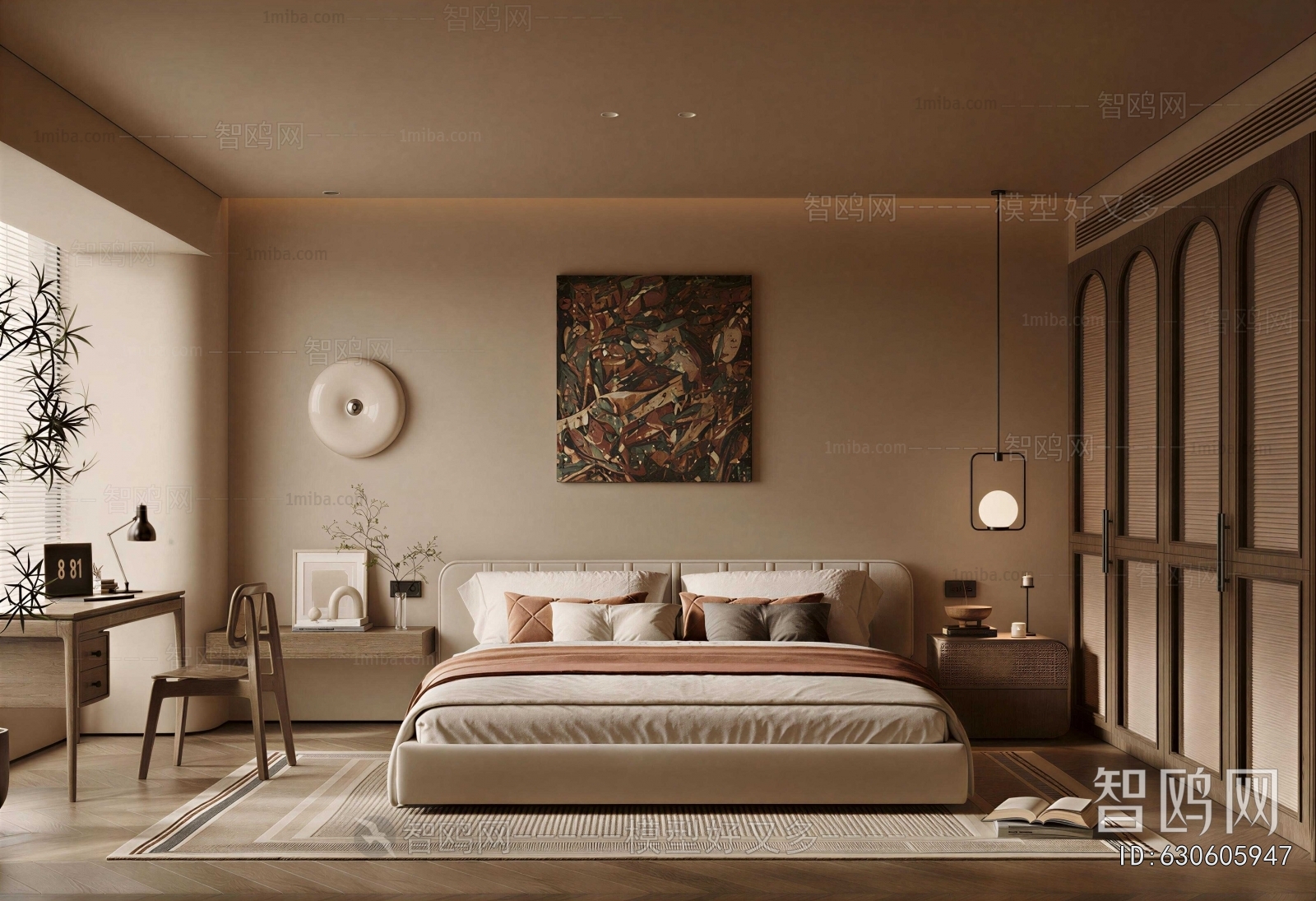 Wabi-sabi Style Bedroom