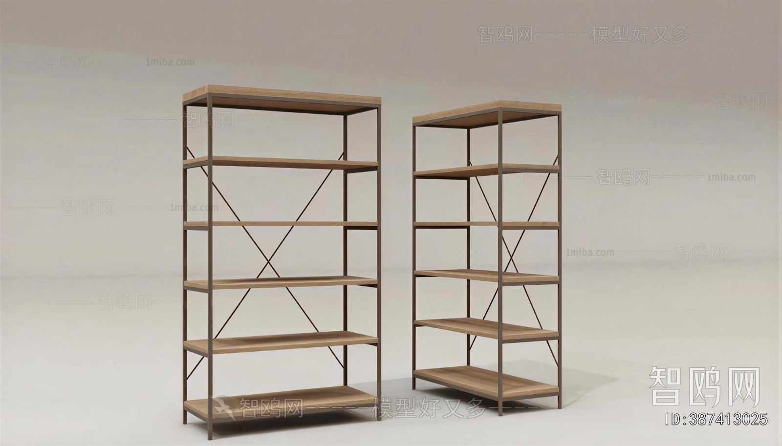 Industrial Style Supermarket Shelf