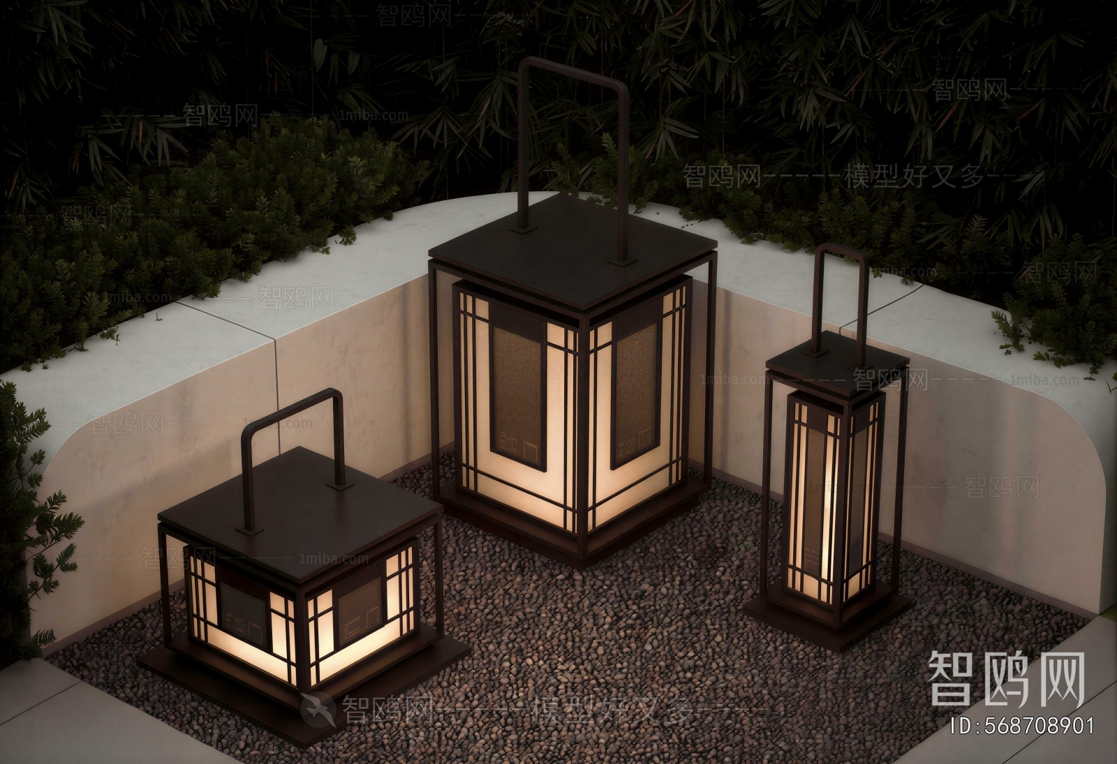New Chinese Style Outdoor Light