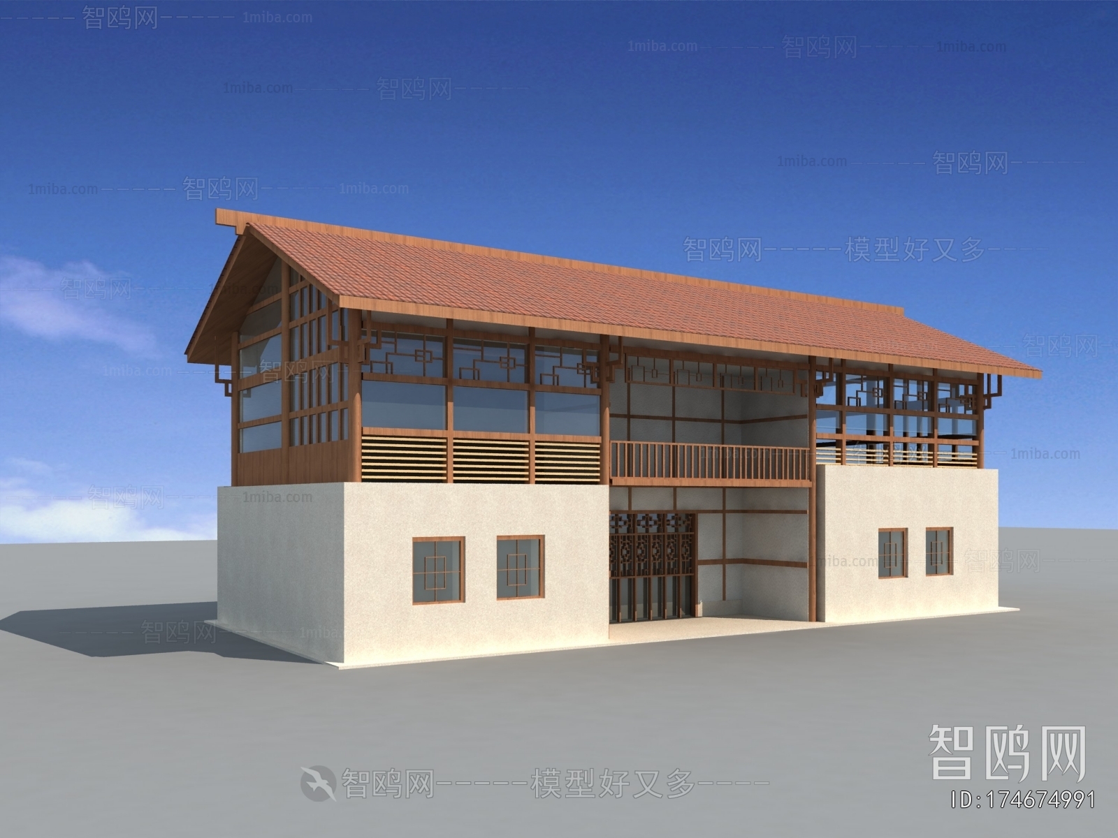 New Chinese Style Building Appearance