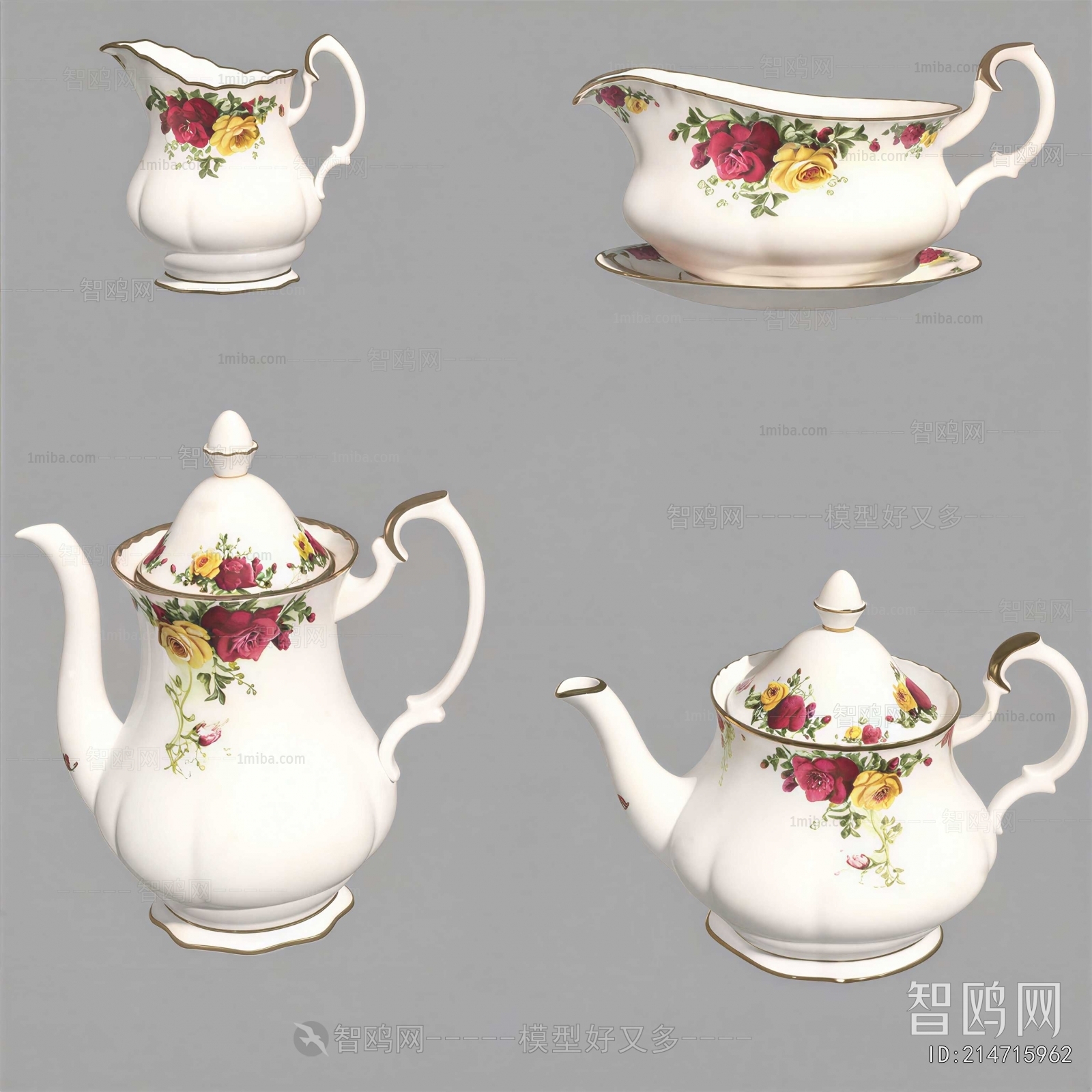 American Style Idyllic Style Tea Set