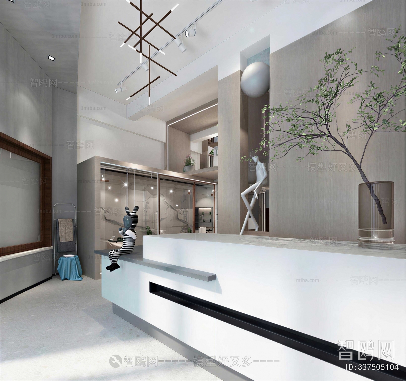 Modern Office Reception Desk
