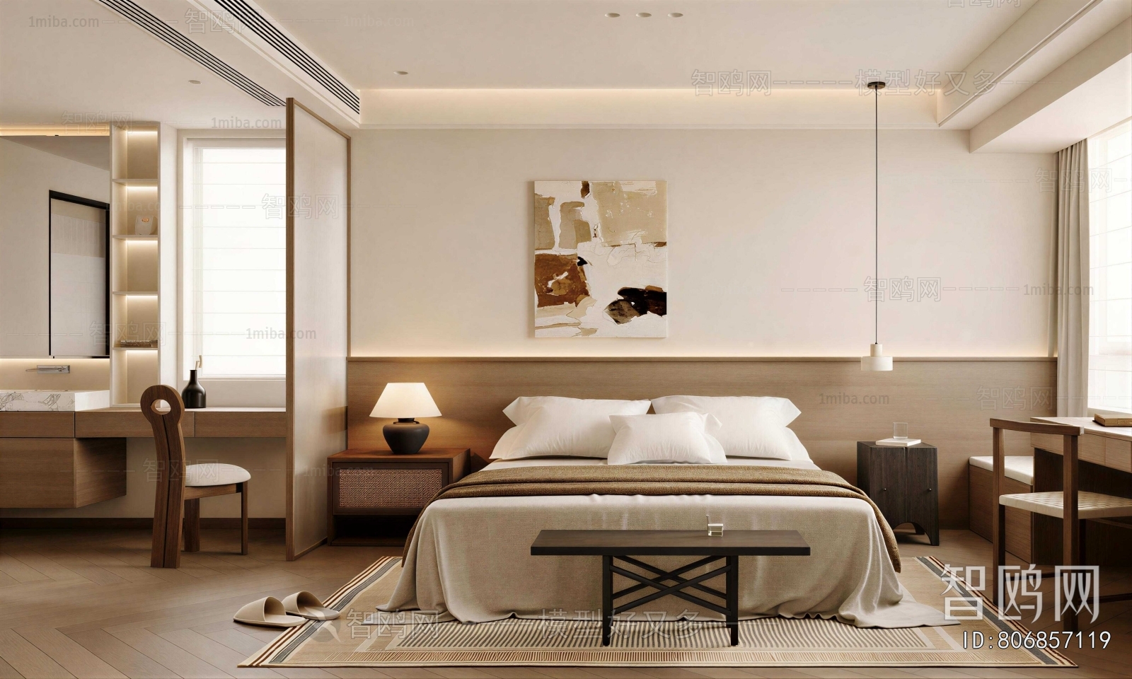 Wabi-sabi Style Bedroom