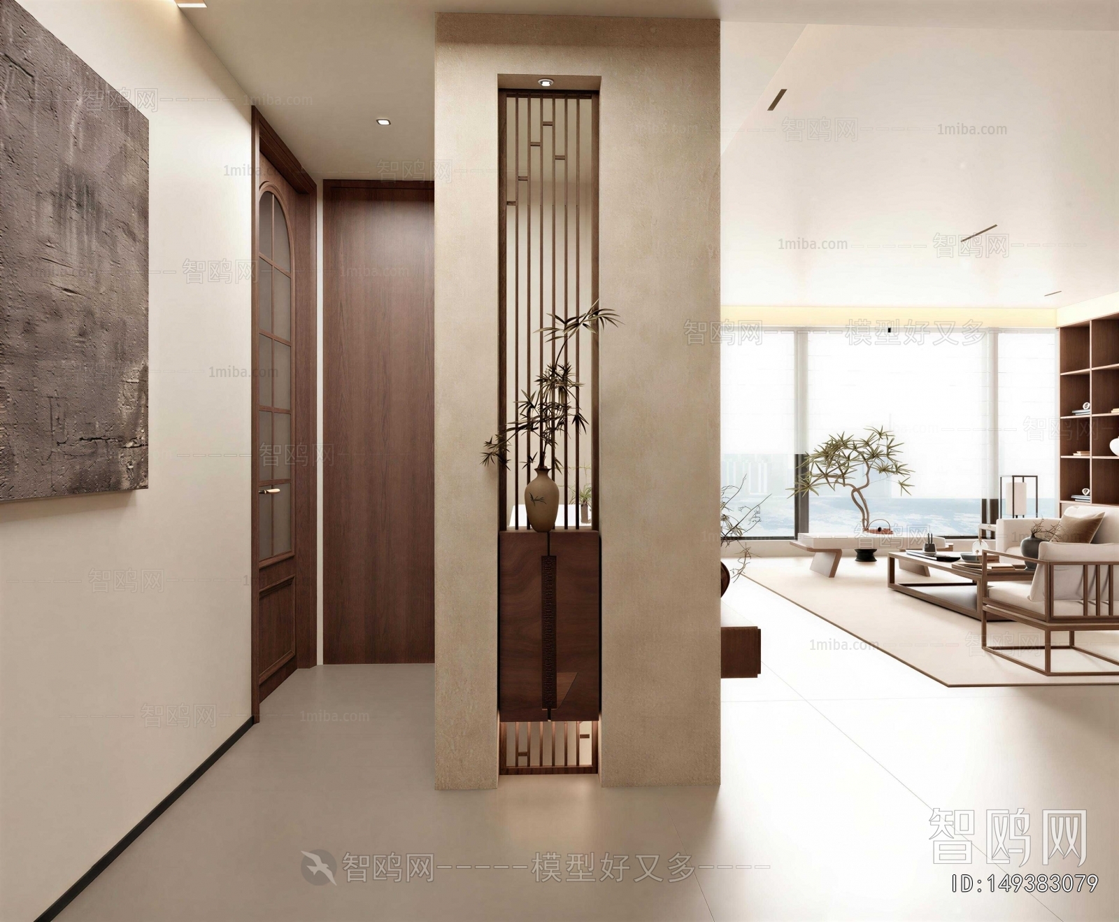 New Chinese Style Hallway