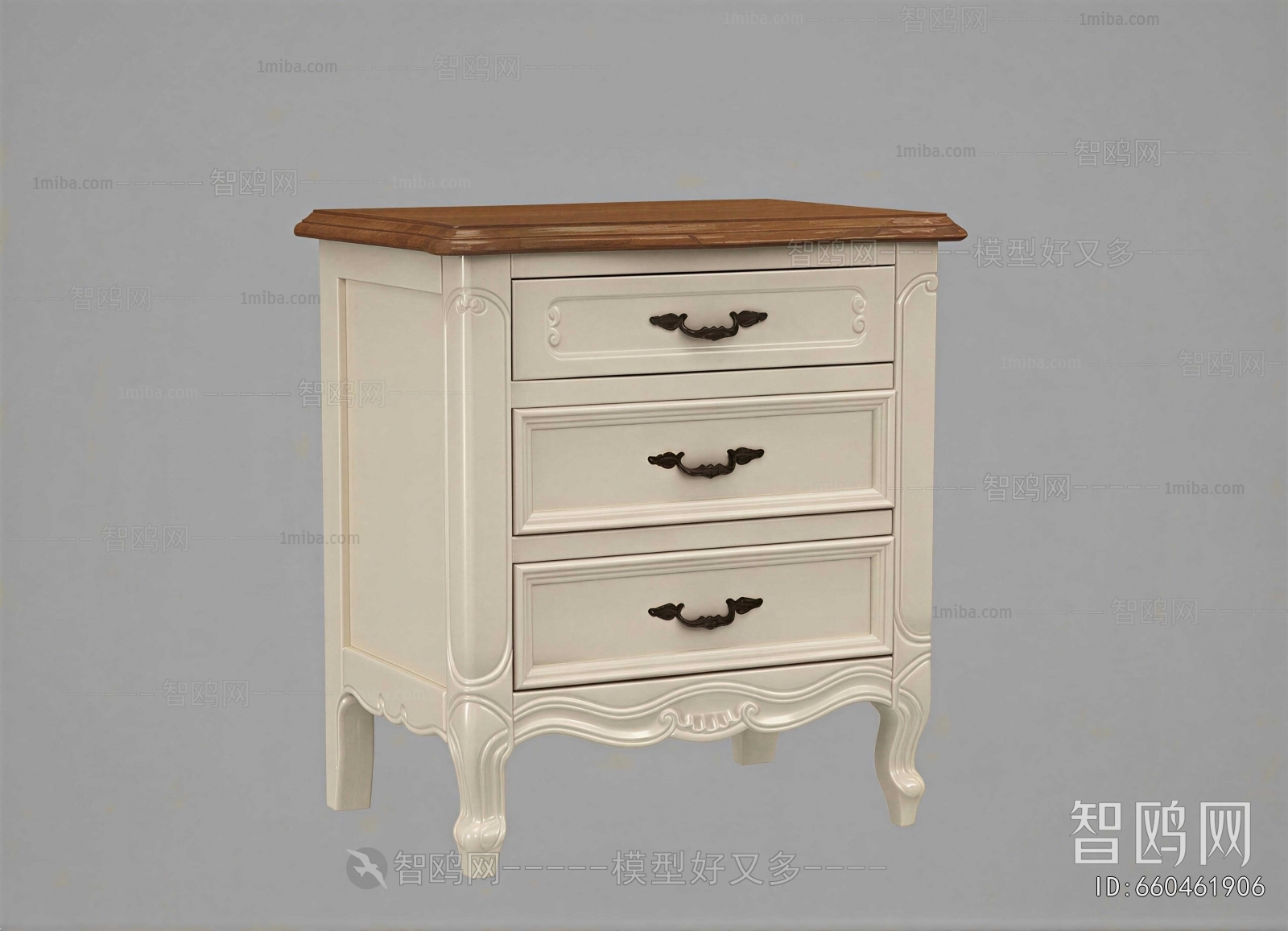 European Style Bedside Cupboard