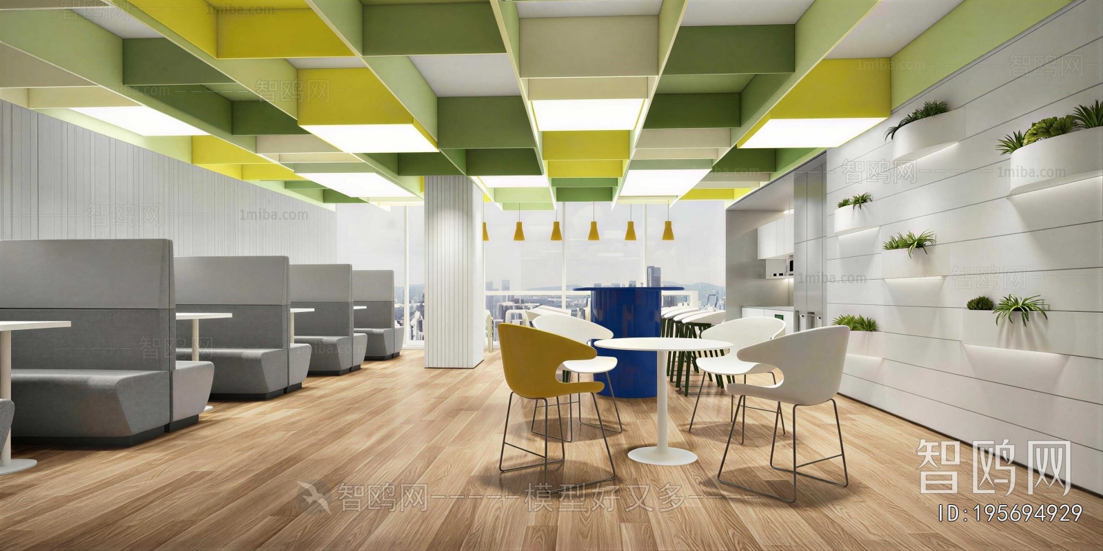 Modern Office Negotiation Area