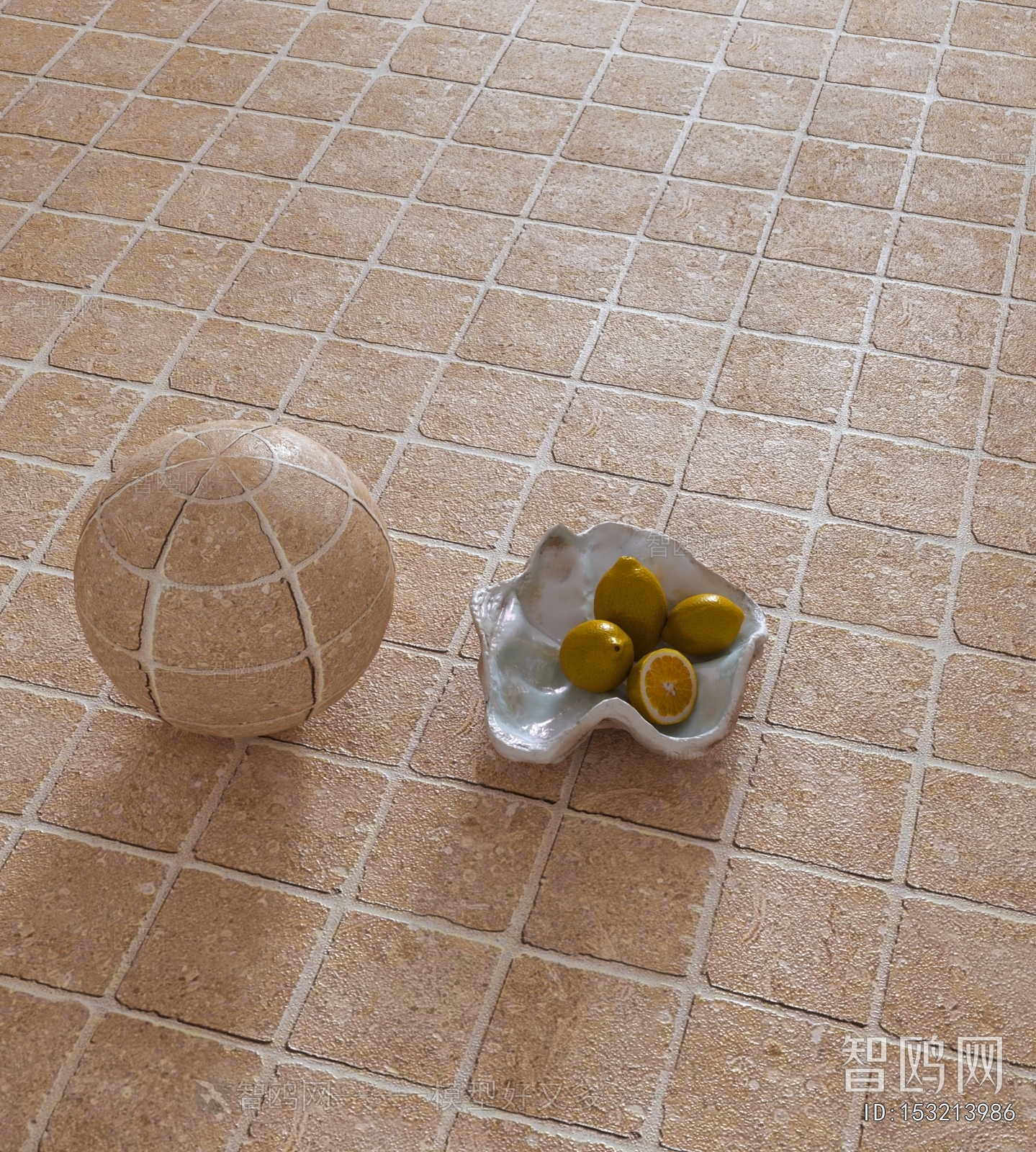 Wabi-sabi Style Floor Tile