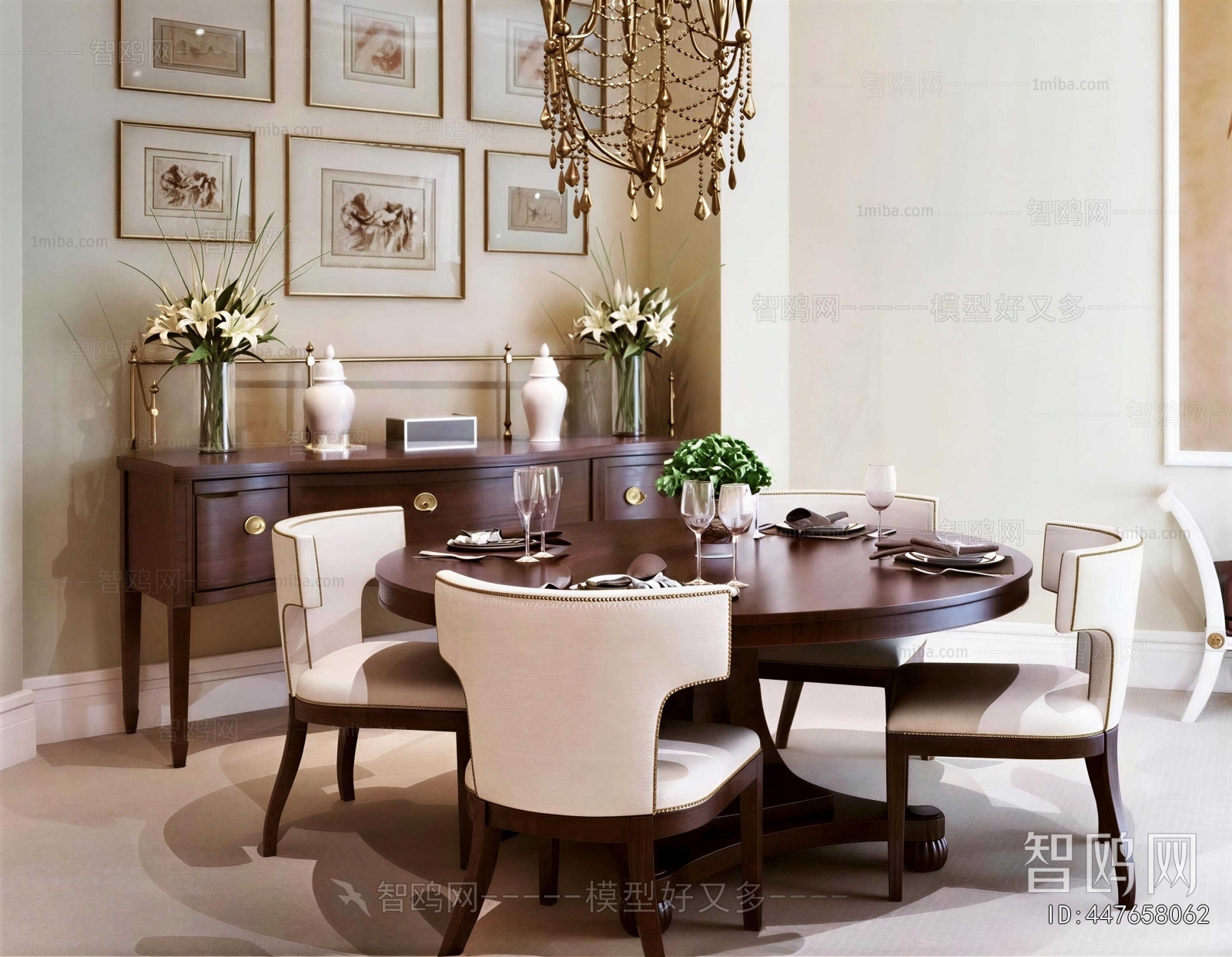 New Classical Style Dining Table And Chairs