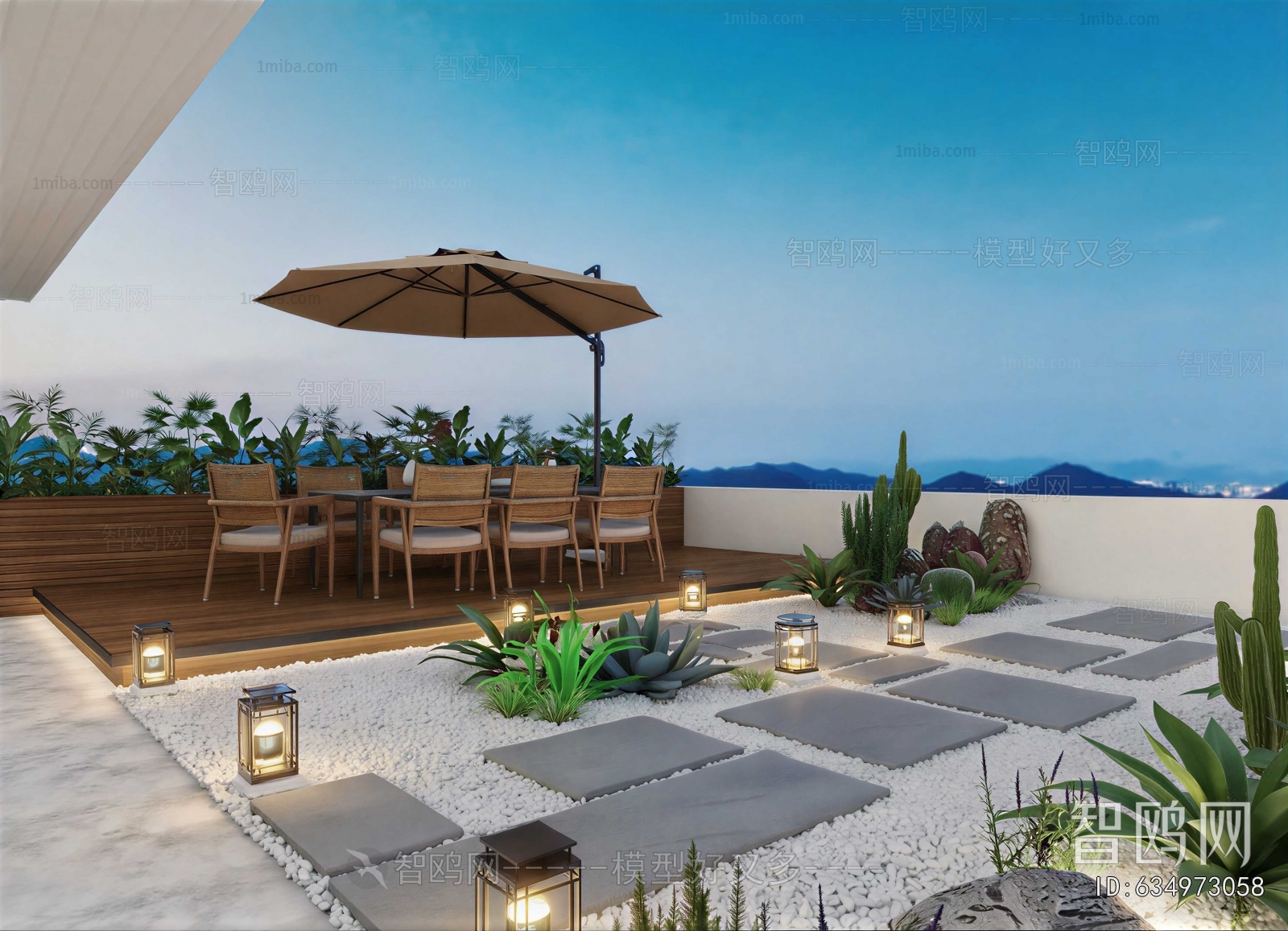 Modern Courtyard/landscape