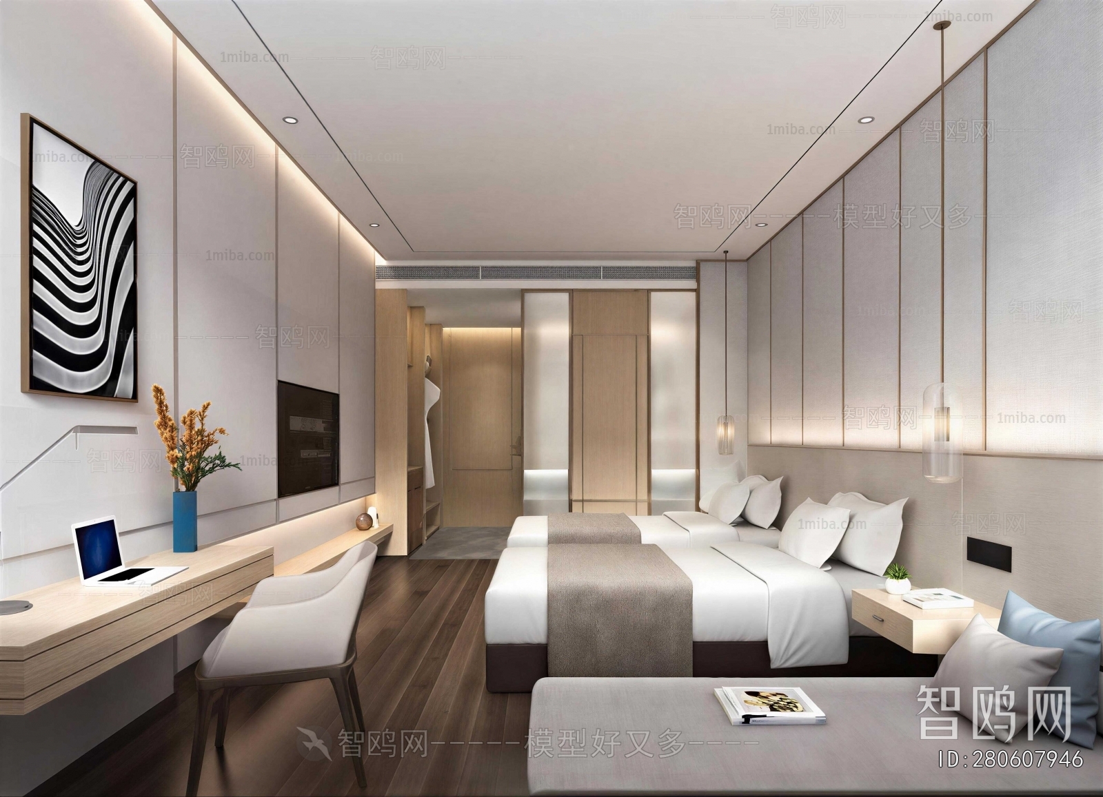 Modern Guest Room